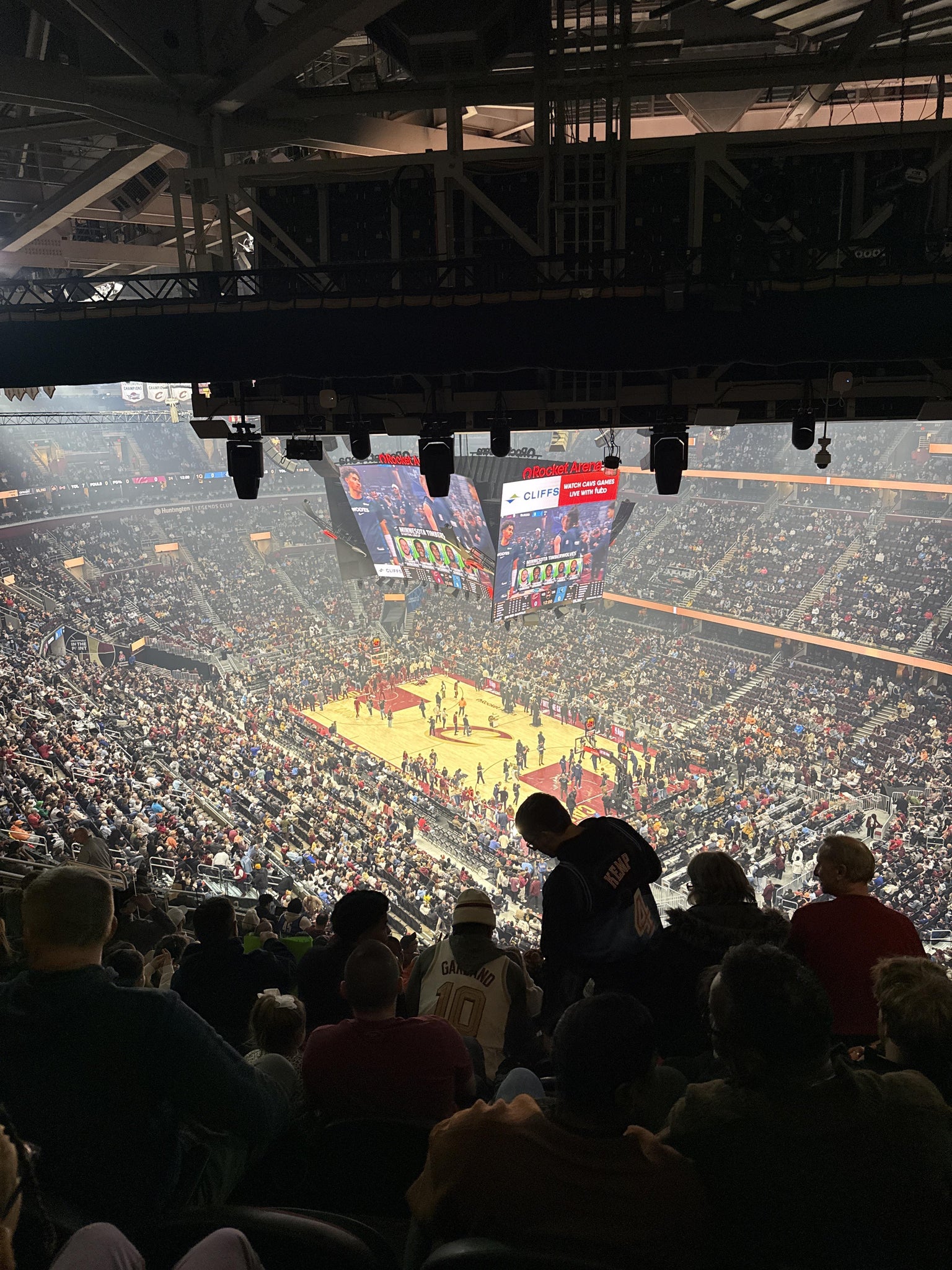 Real Fan View taken from Section 219 at Rocket Arena by Brett A
