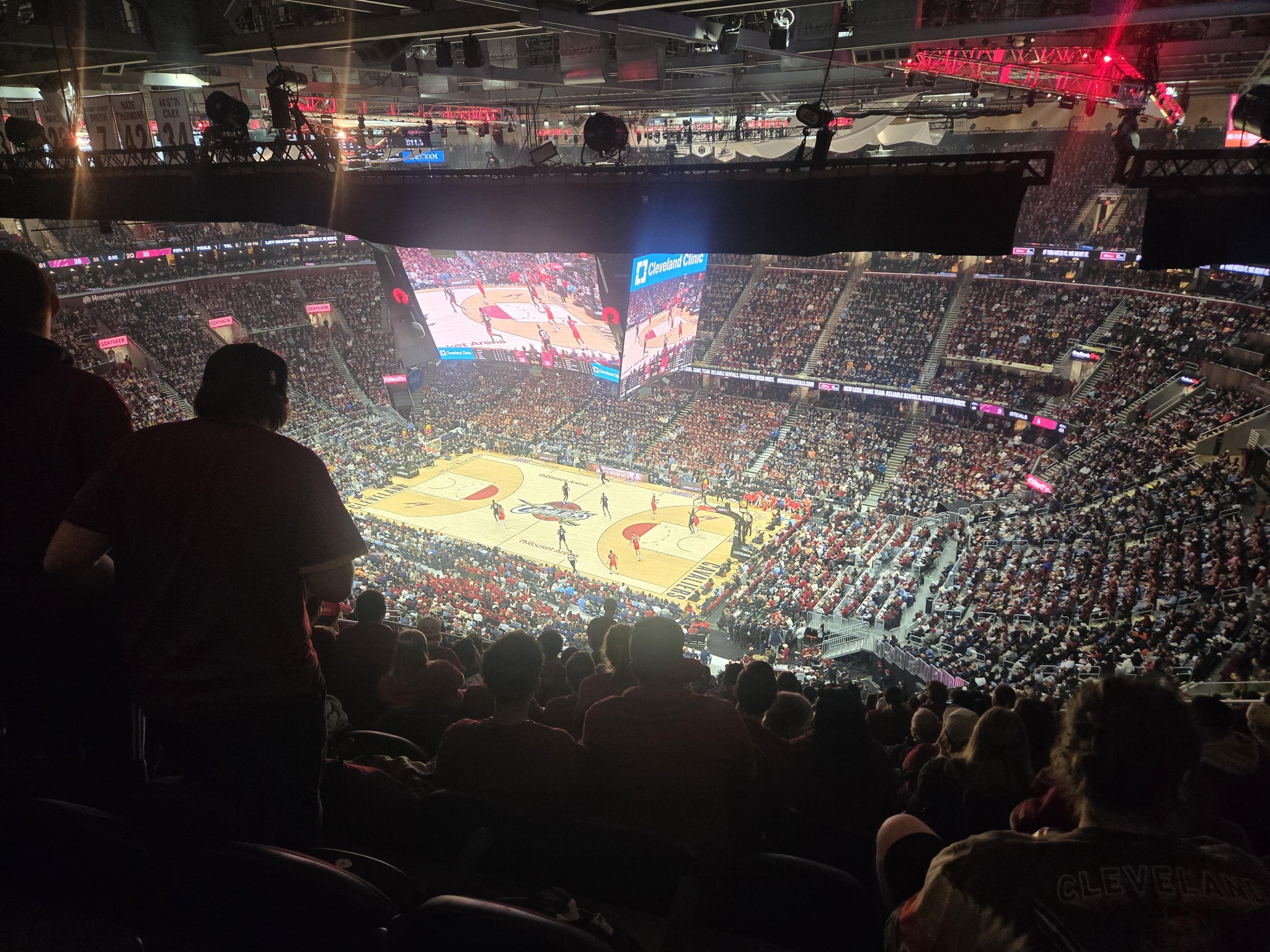 Real Fan View taken from Section 220 at Rocket Arena by Jeffery O