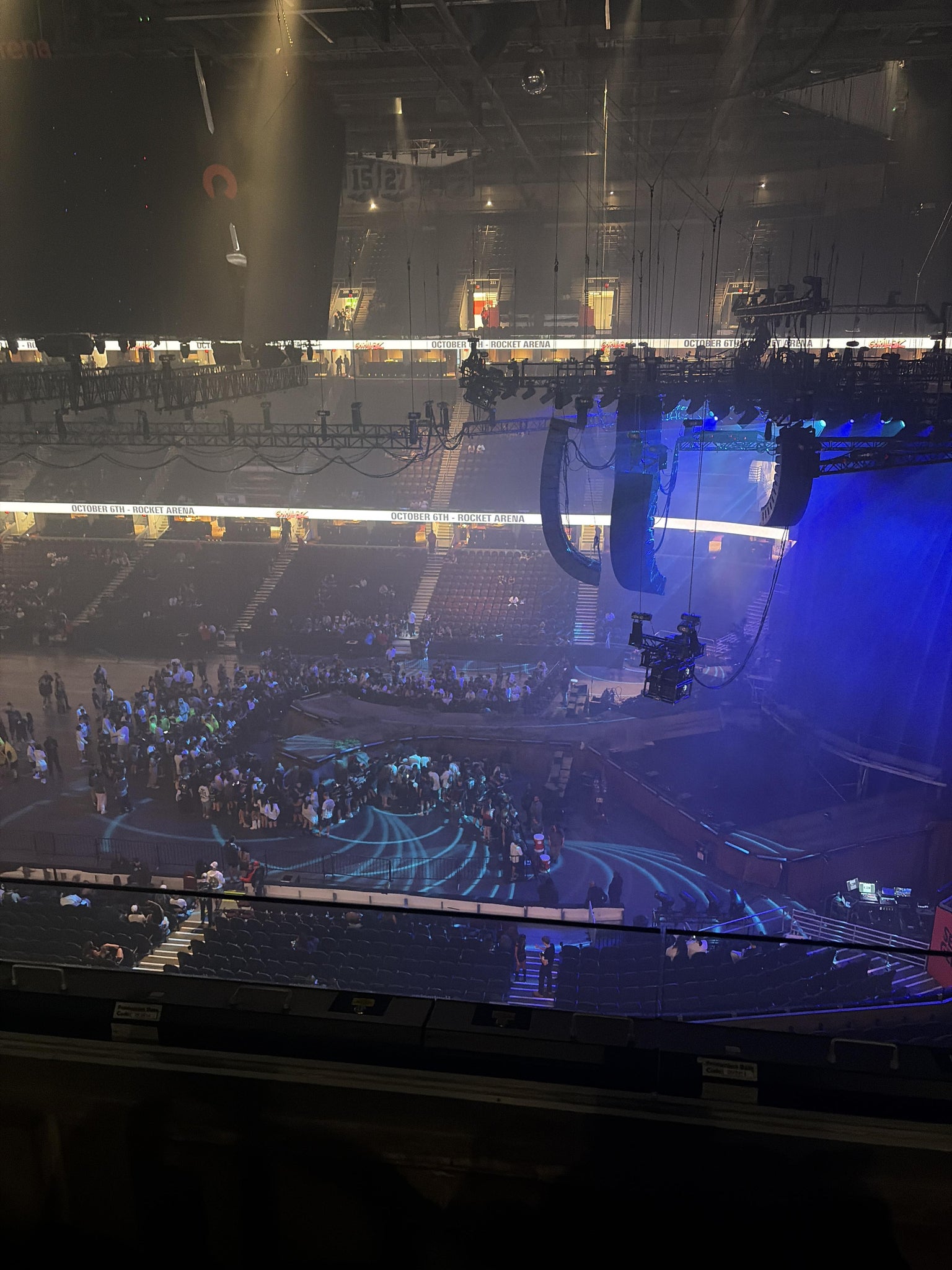 Real Fan View taken from Section 221 at Rocket Arena by Zoe C