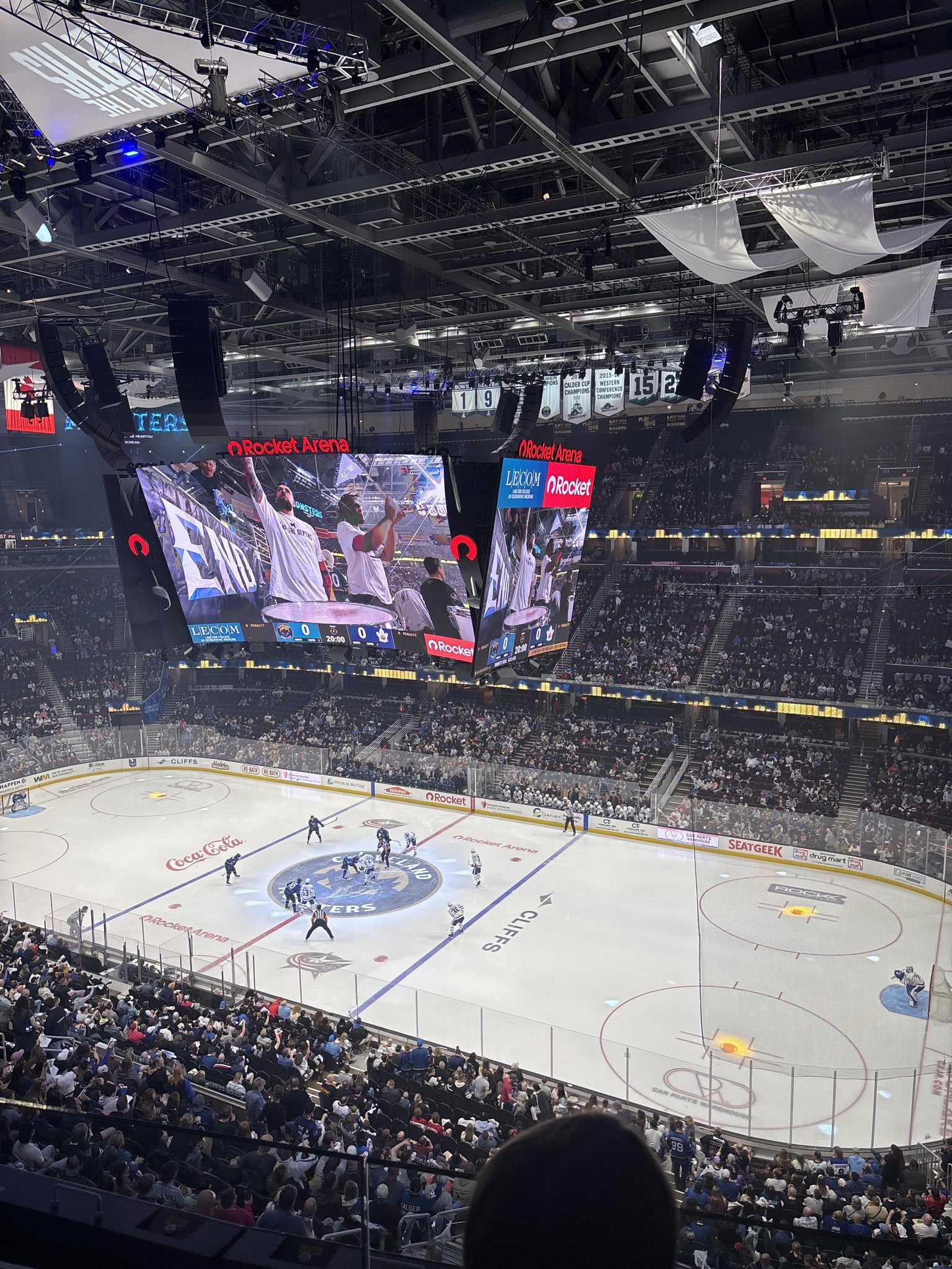 Real Fan View taken from Section 221 at Rocket Arena by Chelsea G