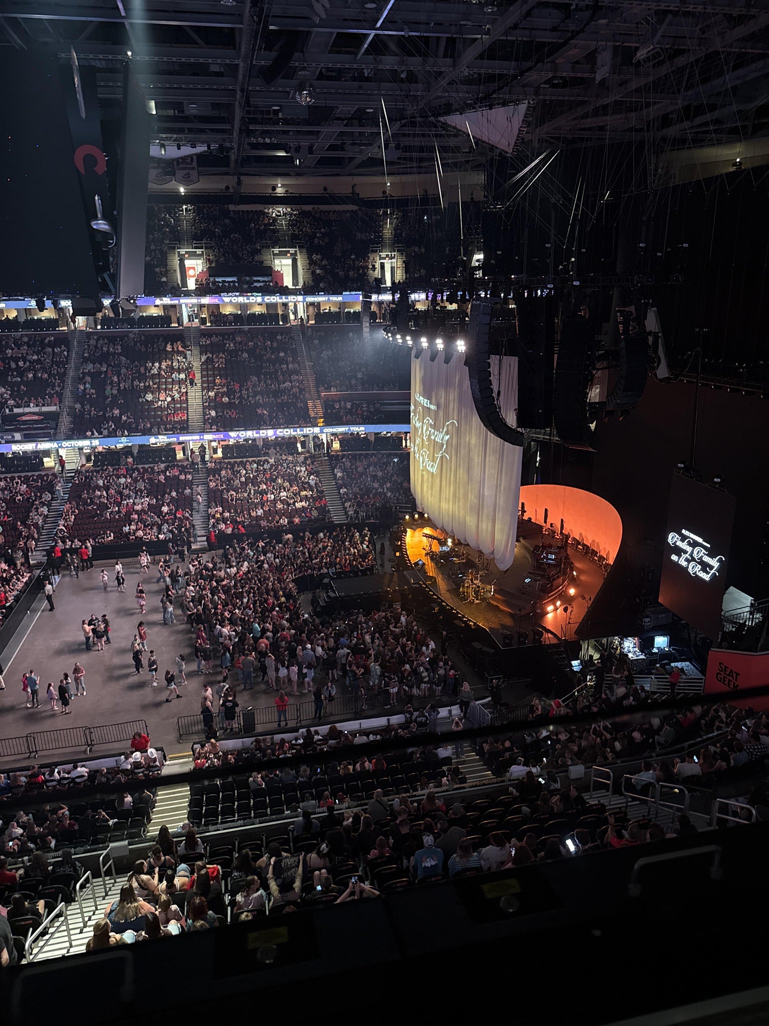 Real Fan View taken from Section 222 at Rocket Arena by Kaylie C