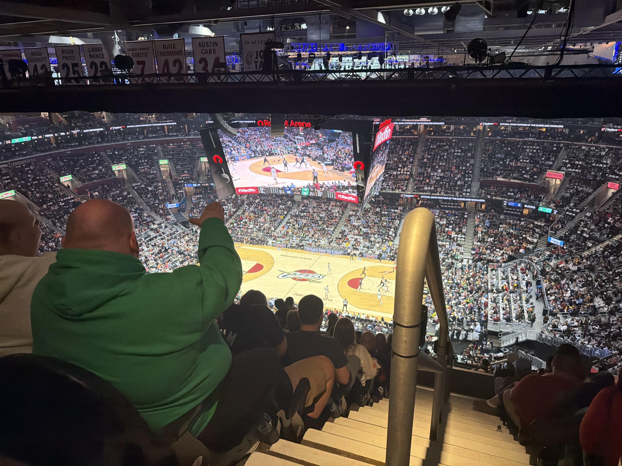 Real Fan View taken from Section 222 at Rocket Arena by Brittany D