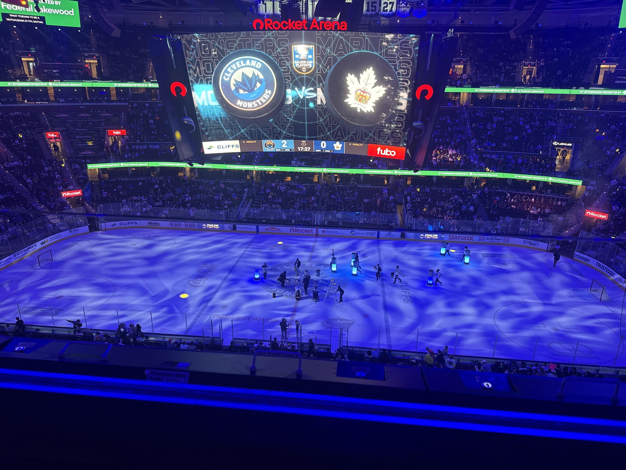 Real Fan View taken from Section 223 at Rocket Arena by Chris K