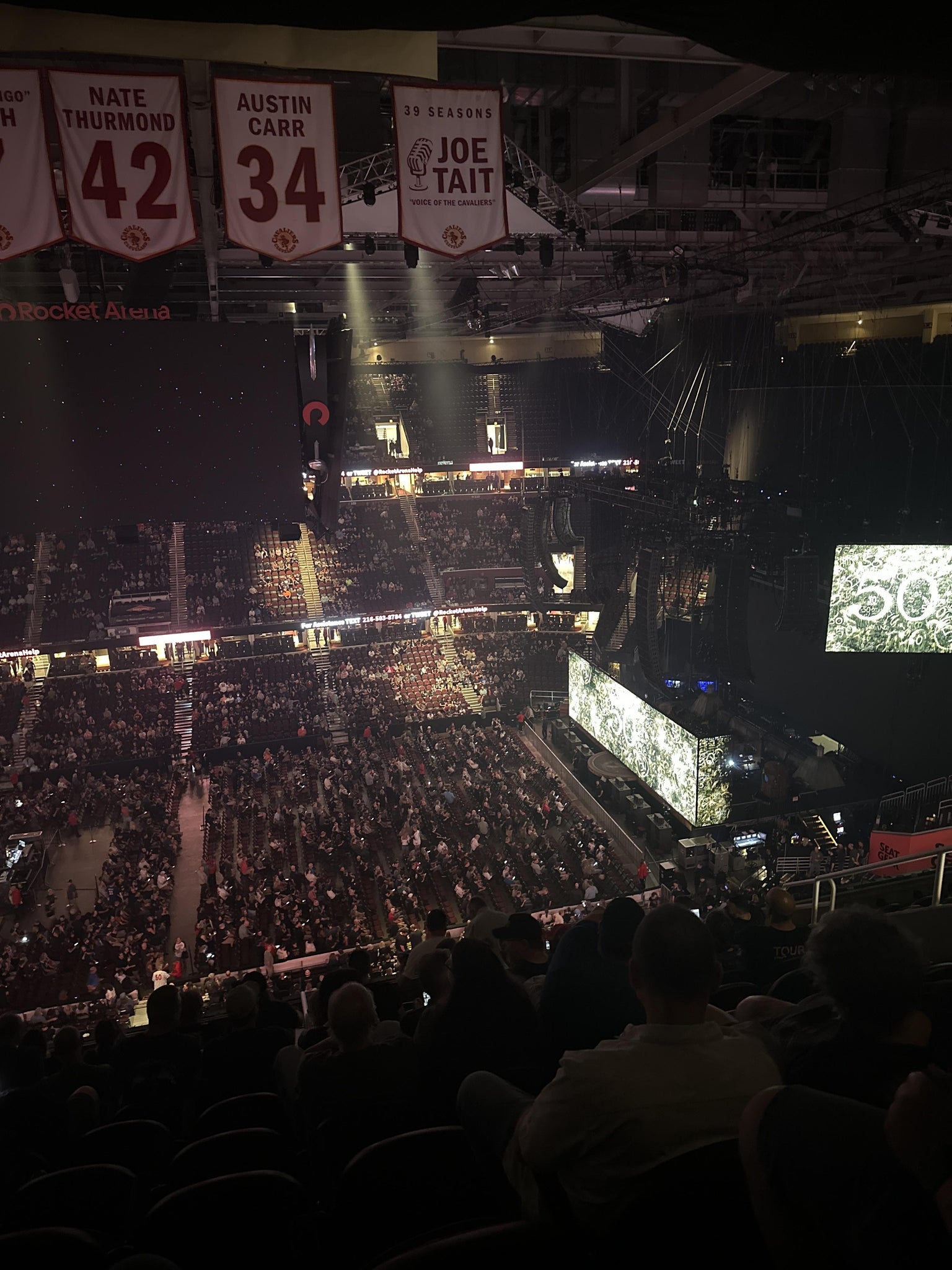 Real Fan View taken from Section 223 at Rocket Arena by Michael E