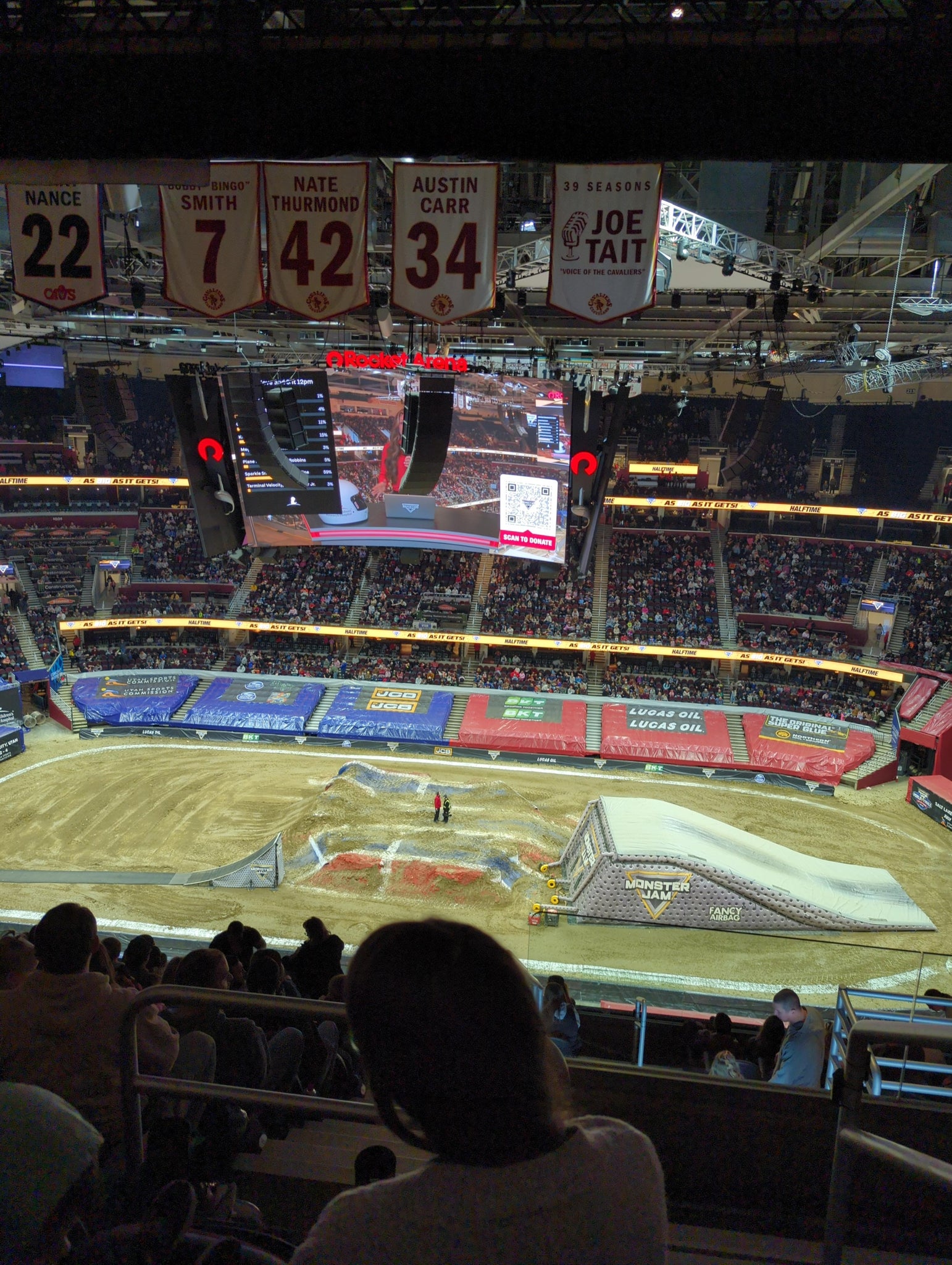 Real Fan View taken from Section 223 at Rocket Arena by Anthony M