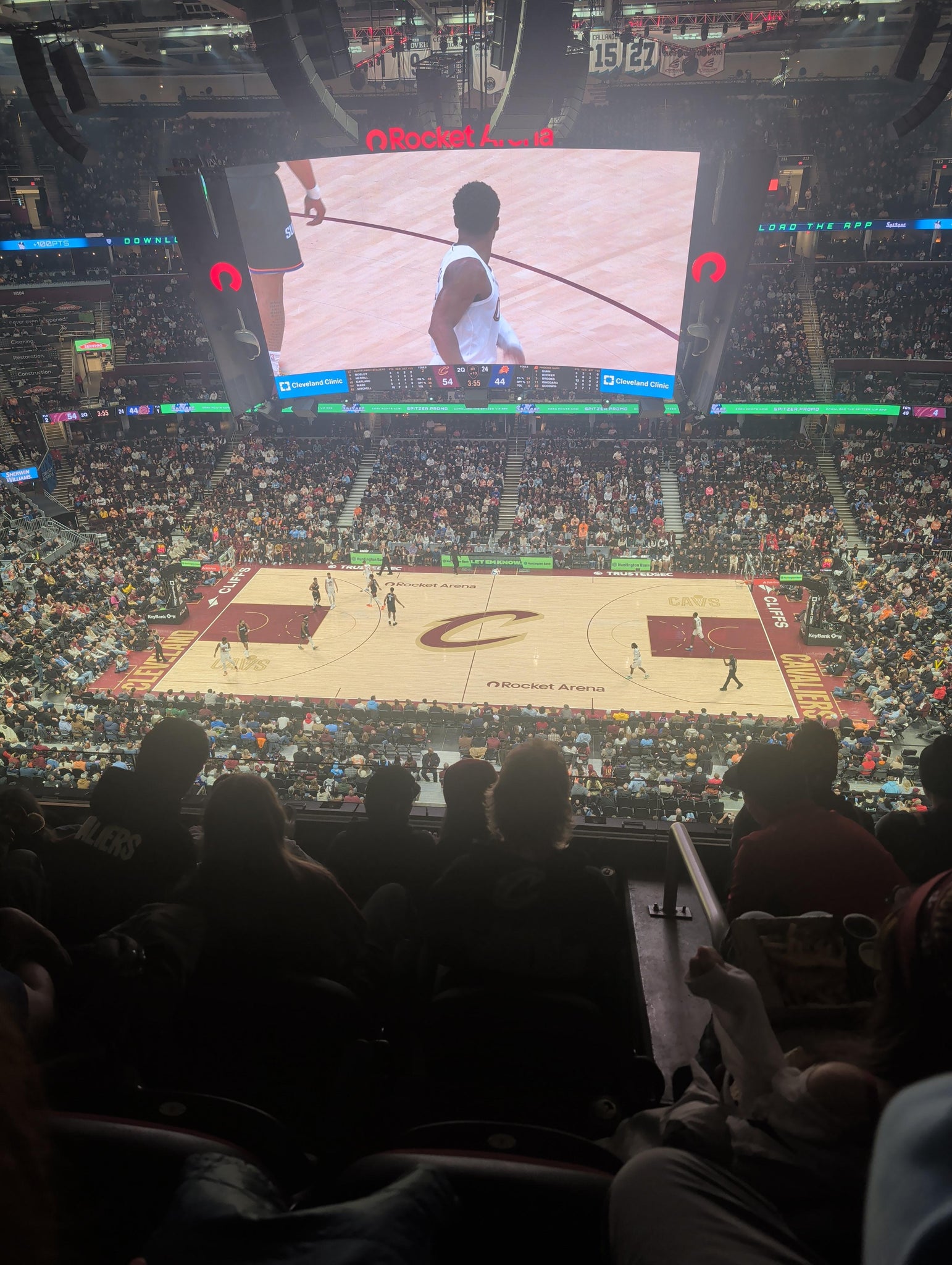 Real Fan View taken from Section 223 at Rocket Arena by Hasan S