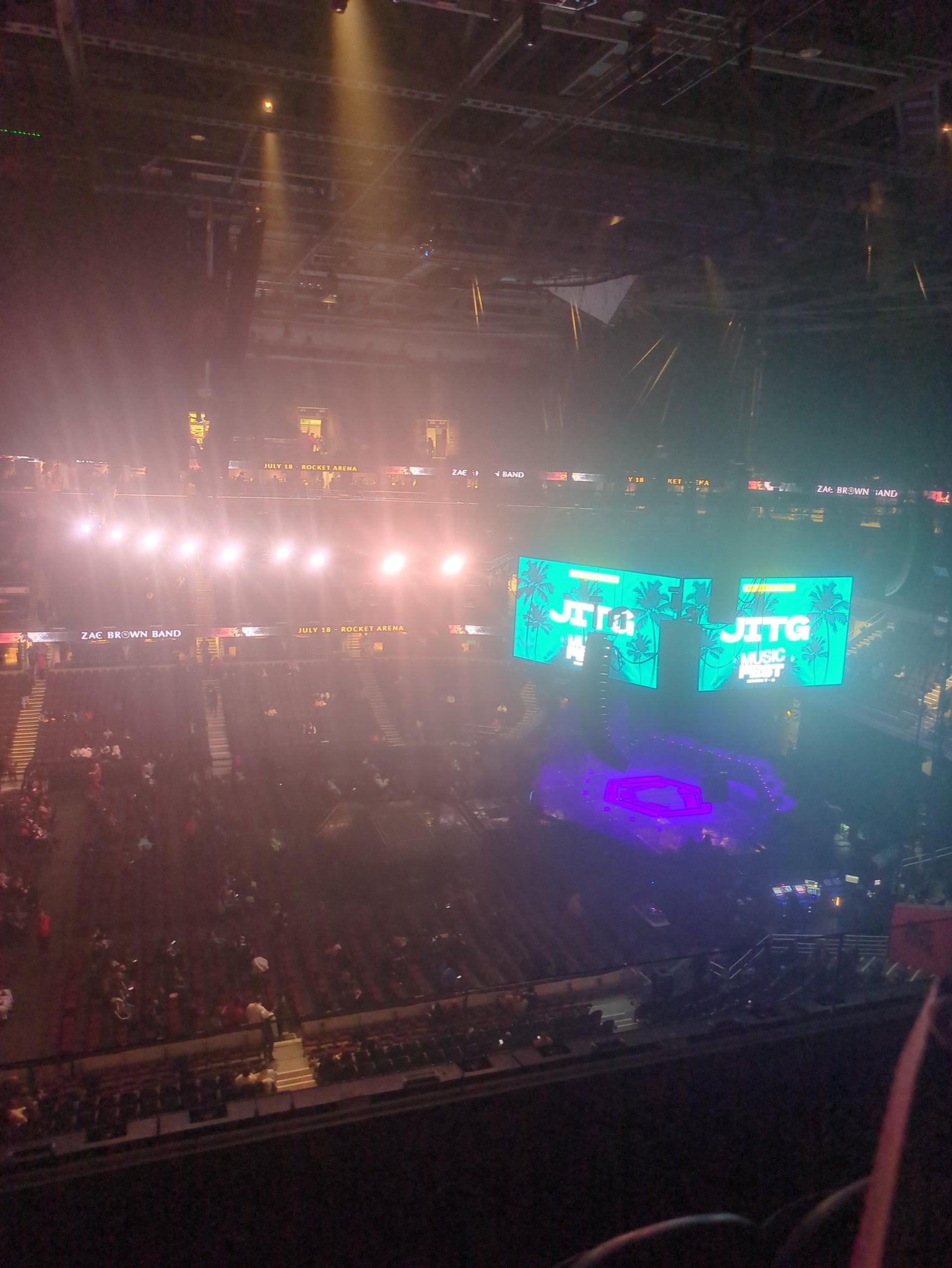 Real Fan View taken from Section 223 at Rocket Arena by Alexis R