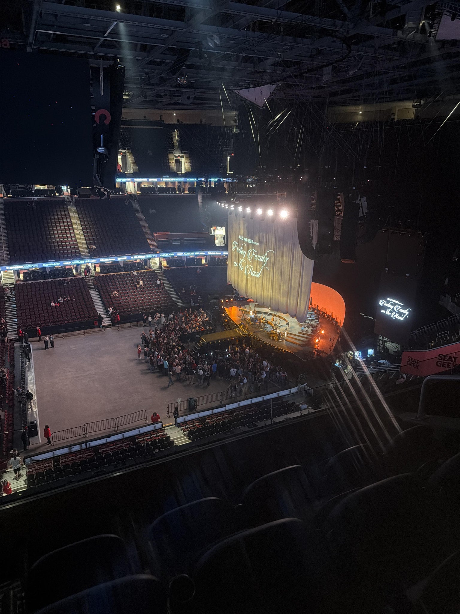 Real Fan View taken from Section 223 at Rocket Arena by Mark L