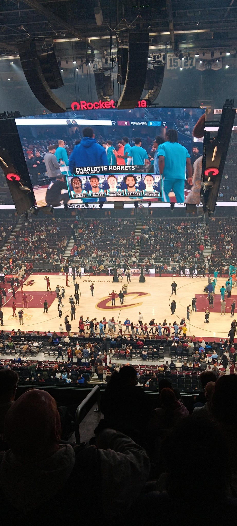 Real Fan View taken from Section 223 at Rocket Arena by Robert O