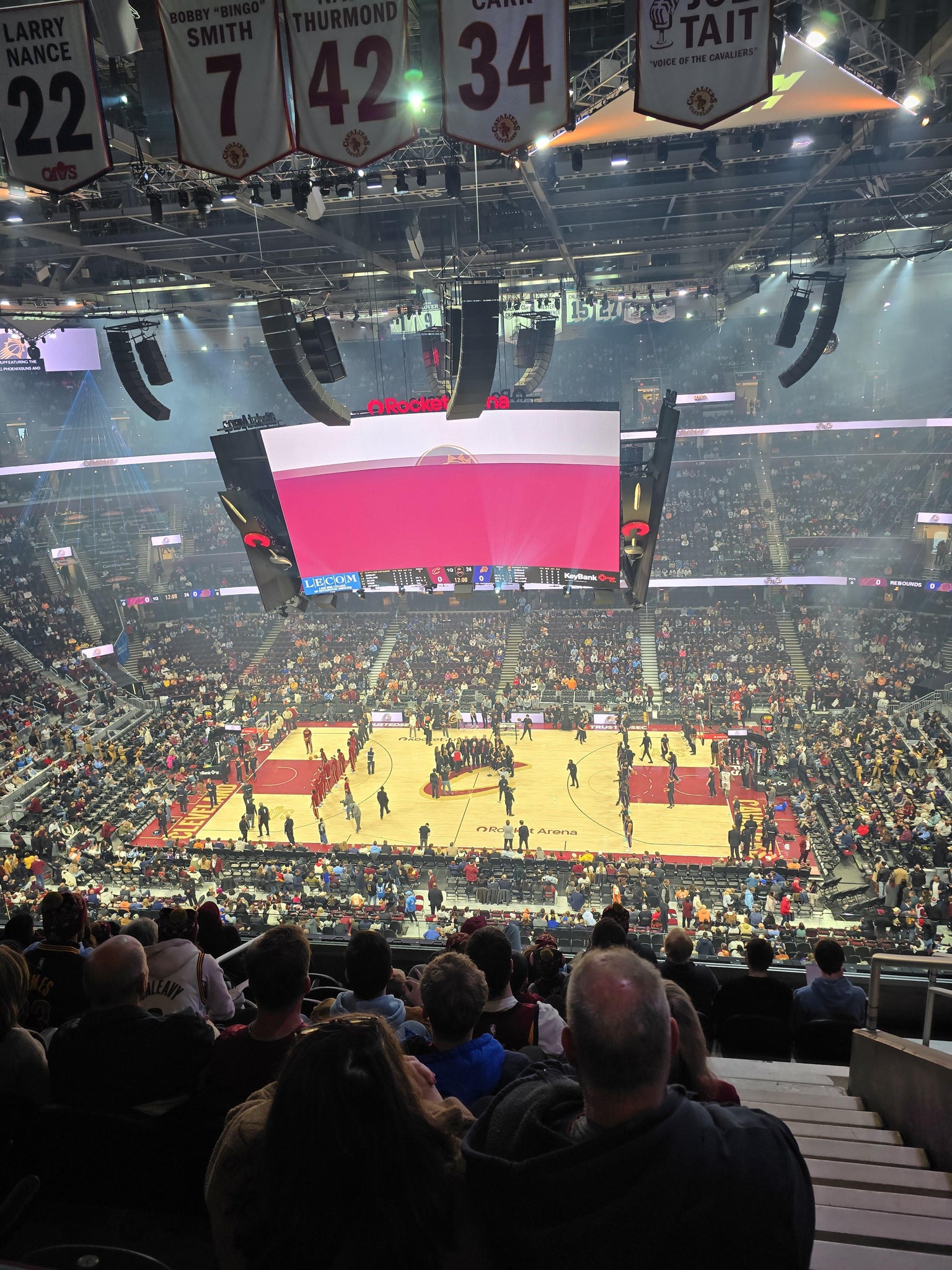 Real Fan View taken from Section 223 at Rocket Arena by Ray W