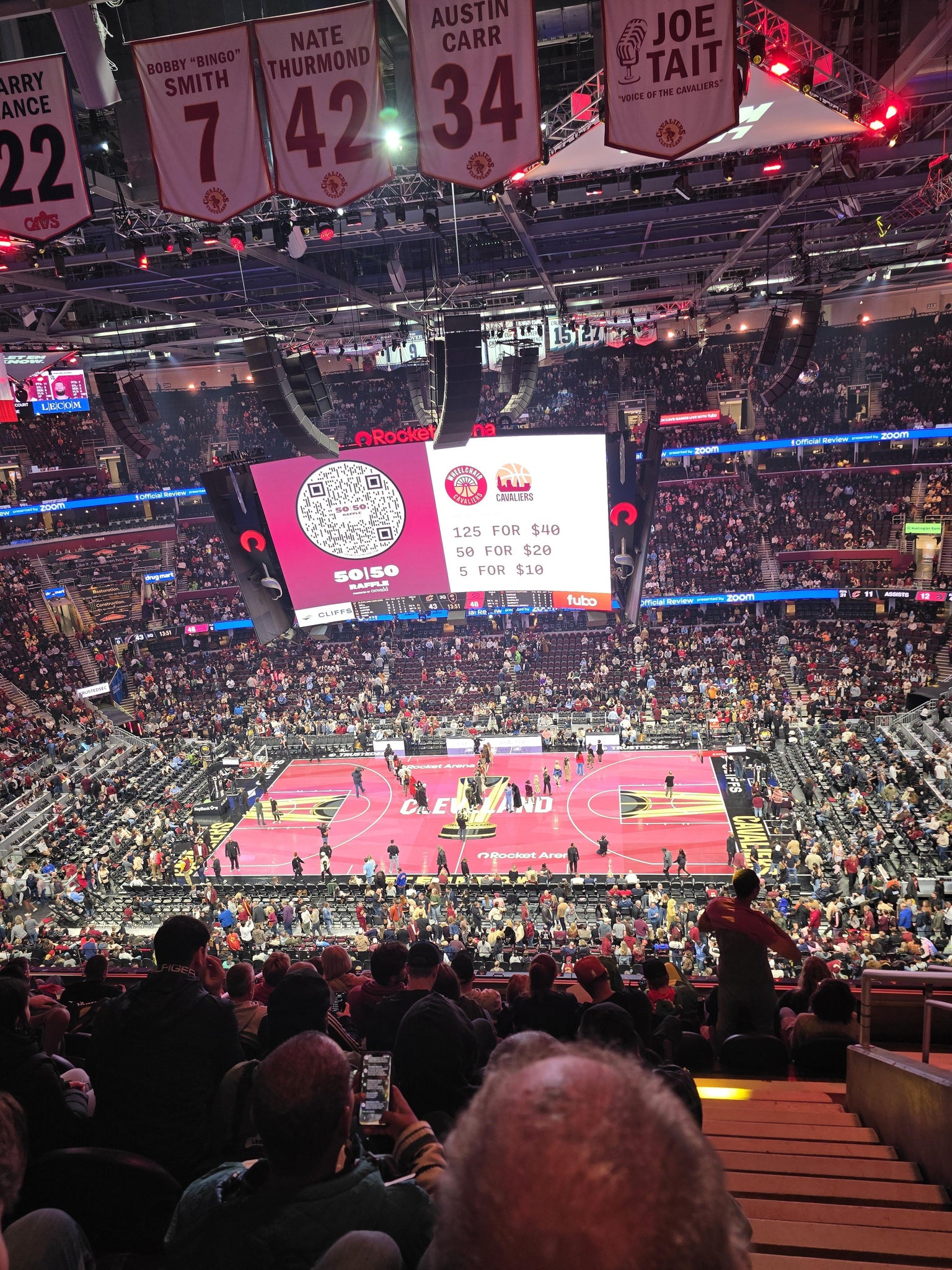 Real Fan View taken from Section 223 at Rocket Arena by Ray W
