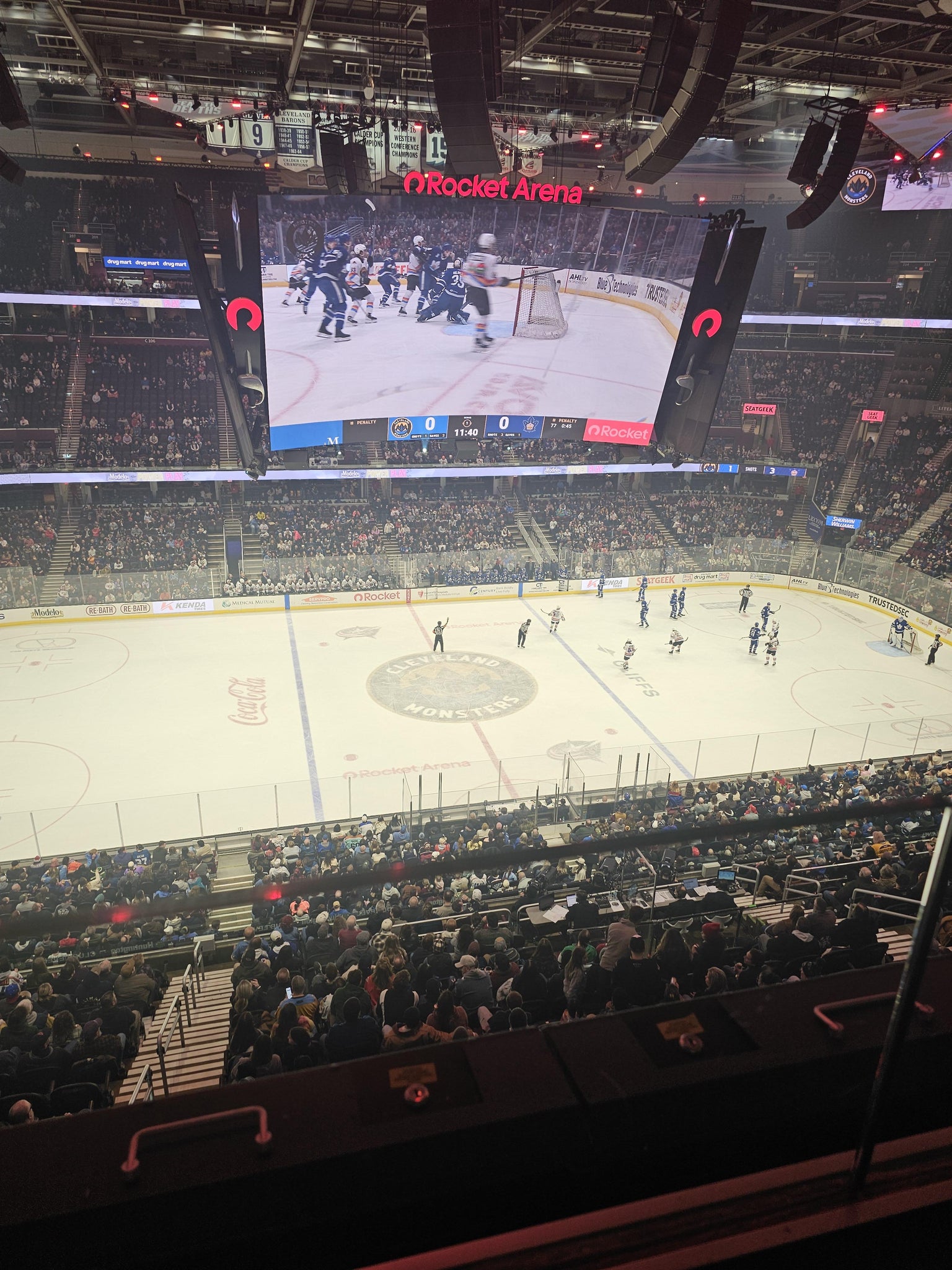 Real Fan View taken from Section 224 at Rocket Arena by Rose R