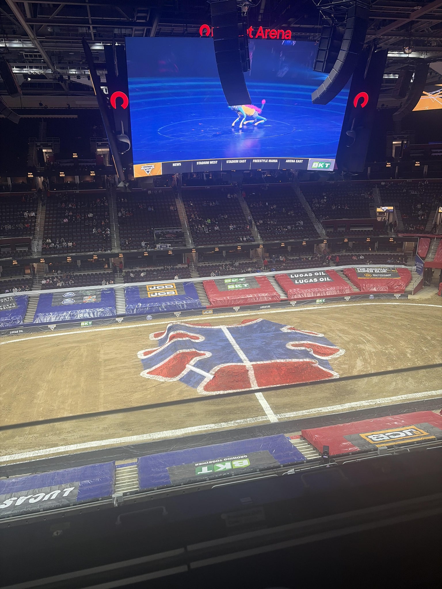 Real Fan View taken from Section 224 at Rocket Arena by Jason H