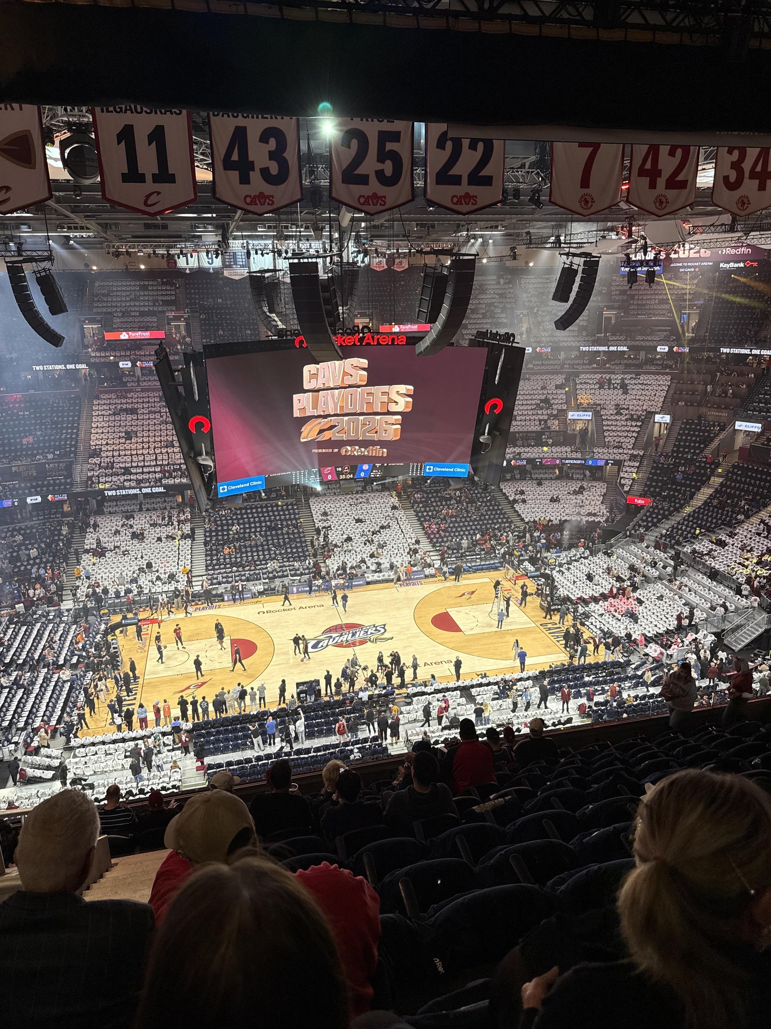 Real Fan View taken from Section 224 at Rocket Arena by Rebecca D