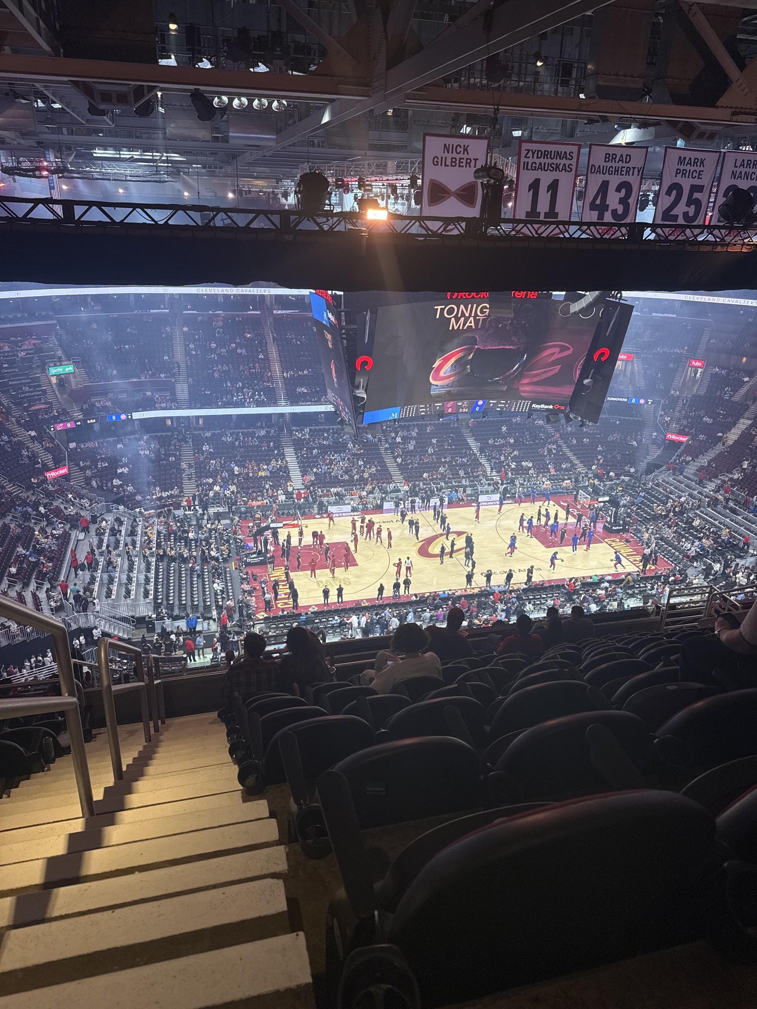 Real Fan View taken from Section 225 at Rocket Arena by Lizzie R