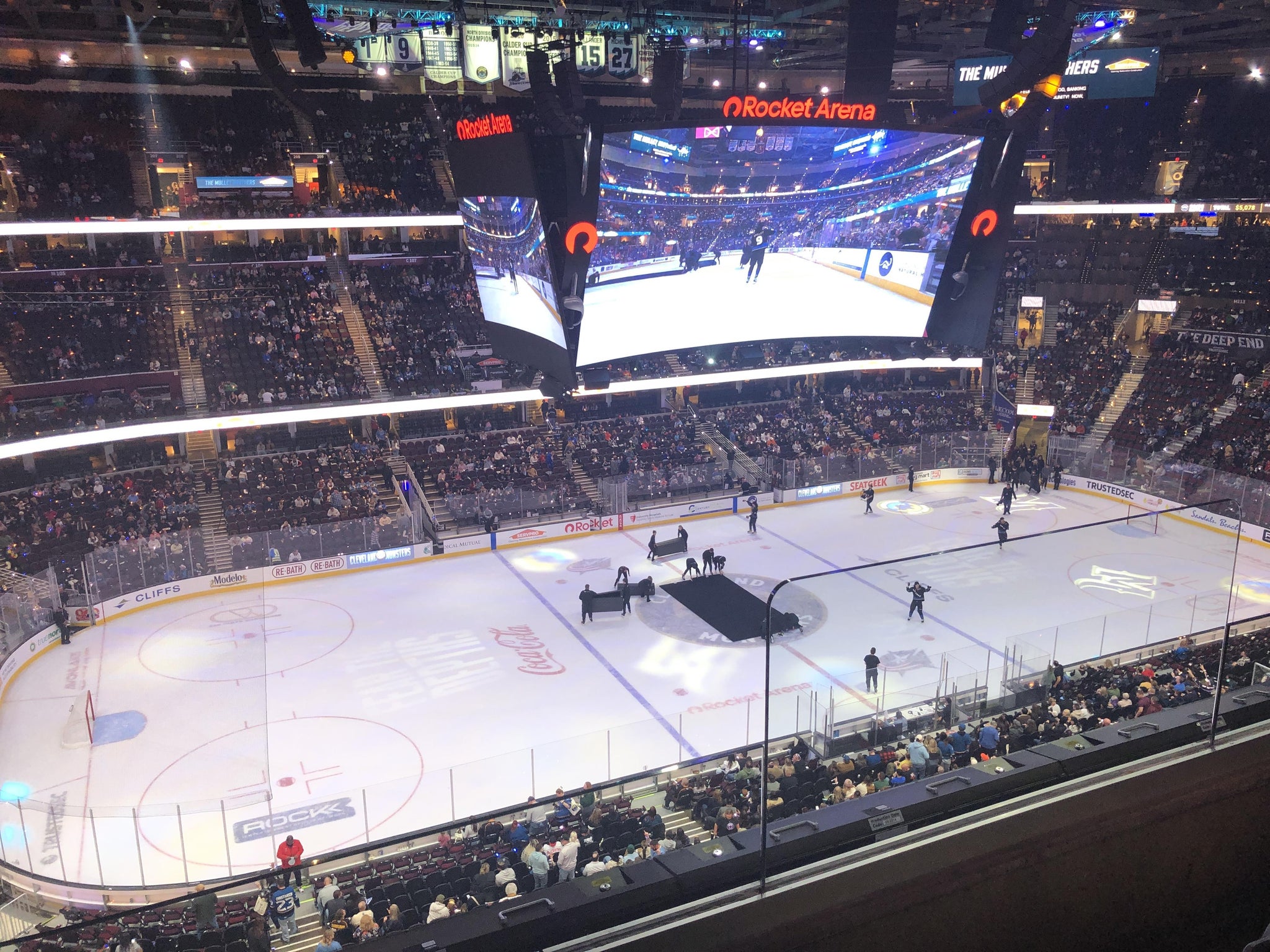 Real Fan View taken from Section 226 at Rocket Arena by Sloan M