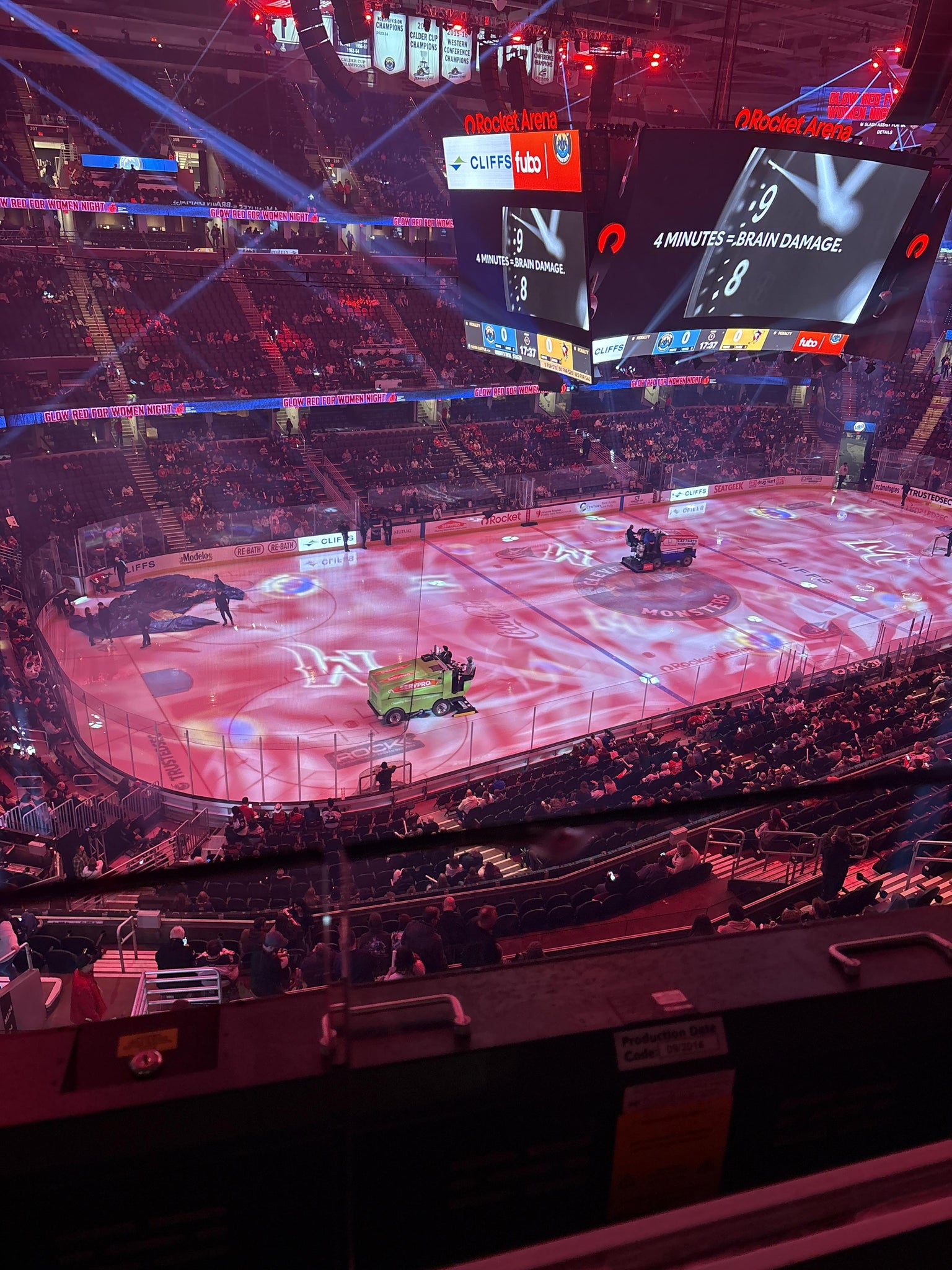 Real Fan View taken from Section 227 at Rocket Arena by Melissa S