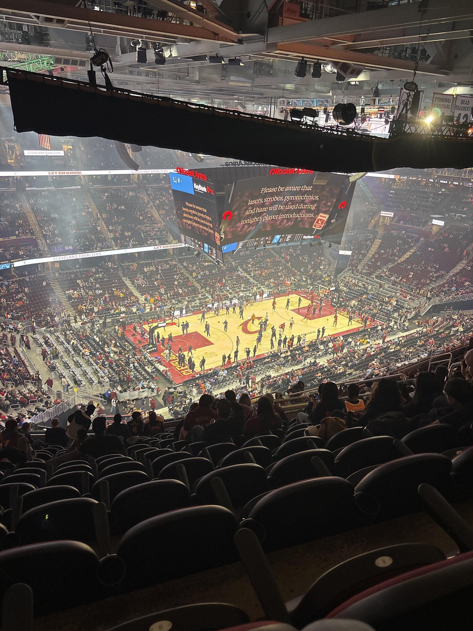 Real Fan View taken from Section 227 at Rocket Arena by Andrew W
