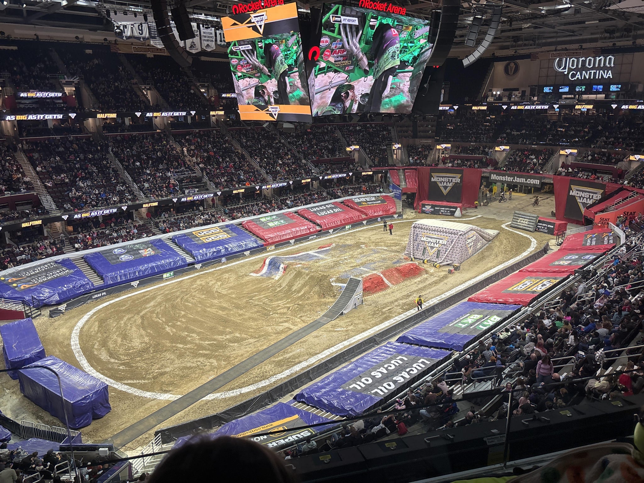 Real Fan View taken from Section 227 at Rocket Arena by Travis C