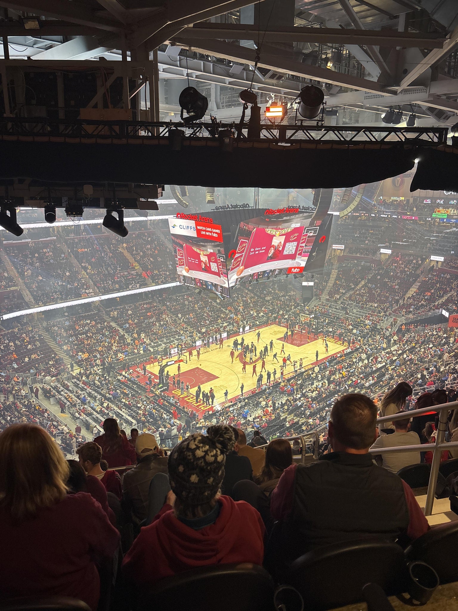 Real Fan View taken from Section 228 at Rocket Arena by Andrew W