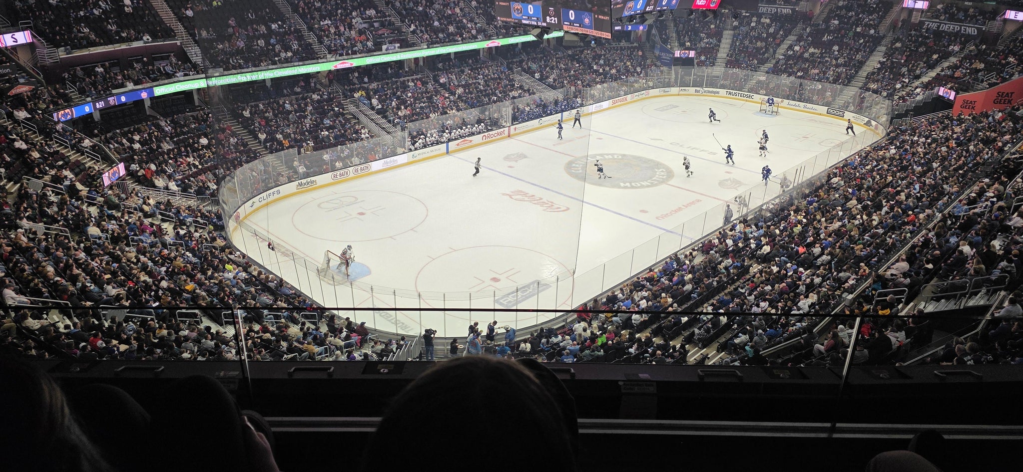 Real Fan View taken from Section 228 at Rocket Arena by Melanie D