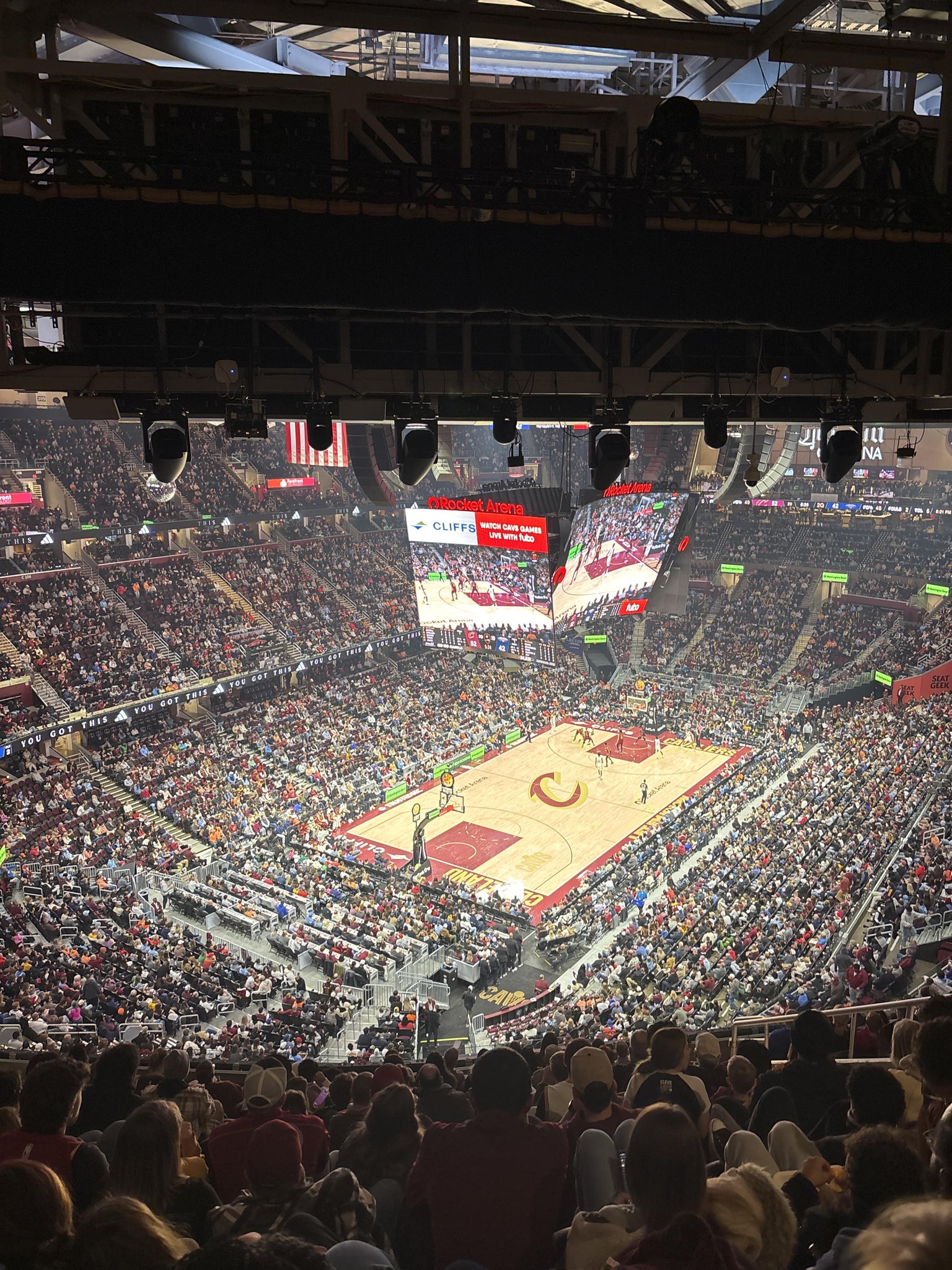 Real Fan View taken from Section 229 at Rocket Arena by Jacquelyn C