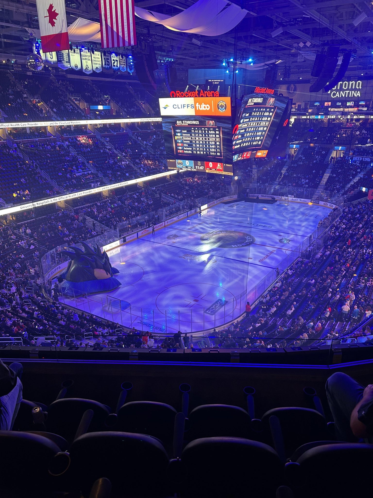 Real Fan View taken from Section 229 at Rocket Arena by Emily S