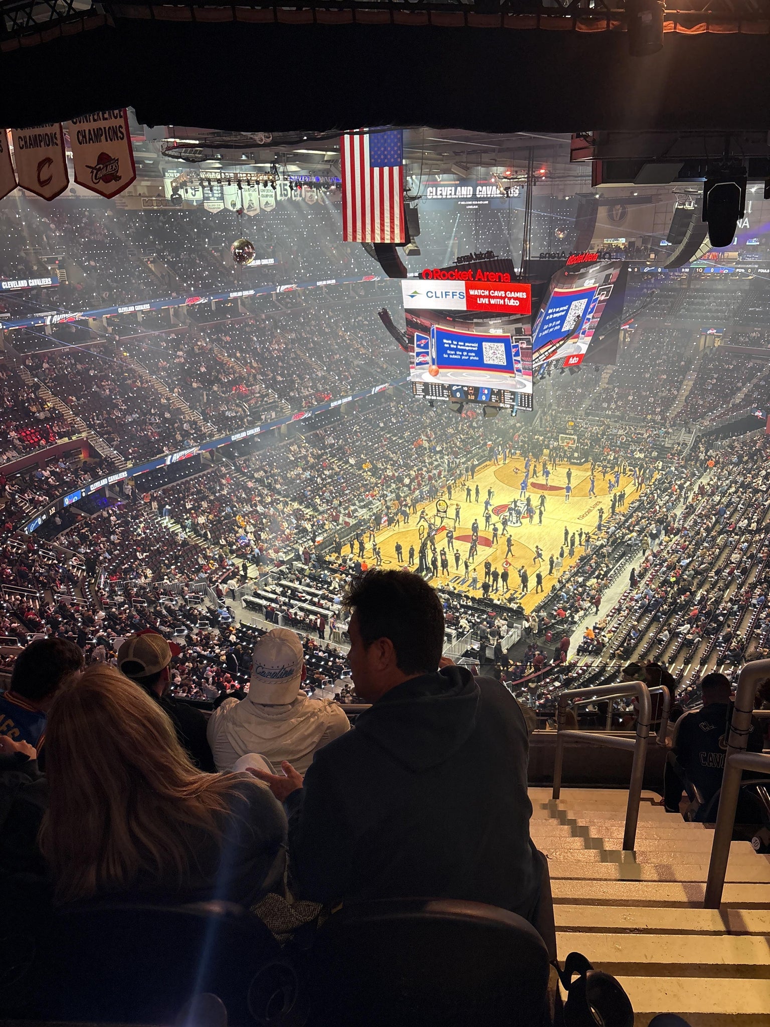 Real Fan View taken from Section 230 at Rocket Arena by Adam S