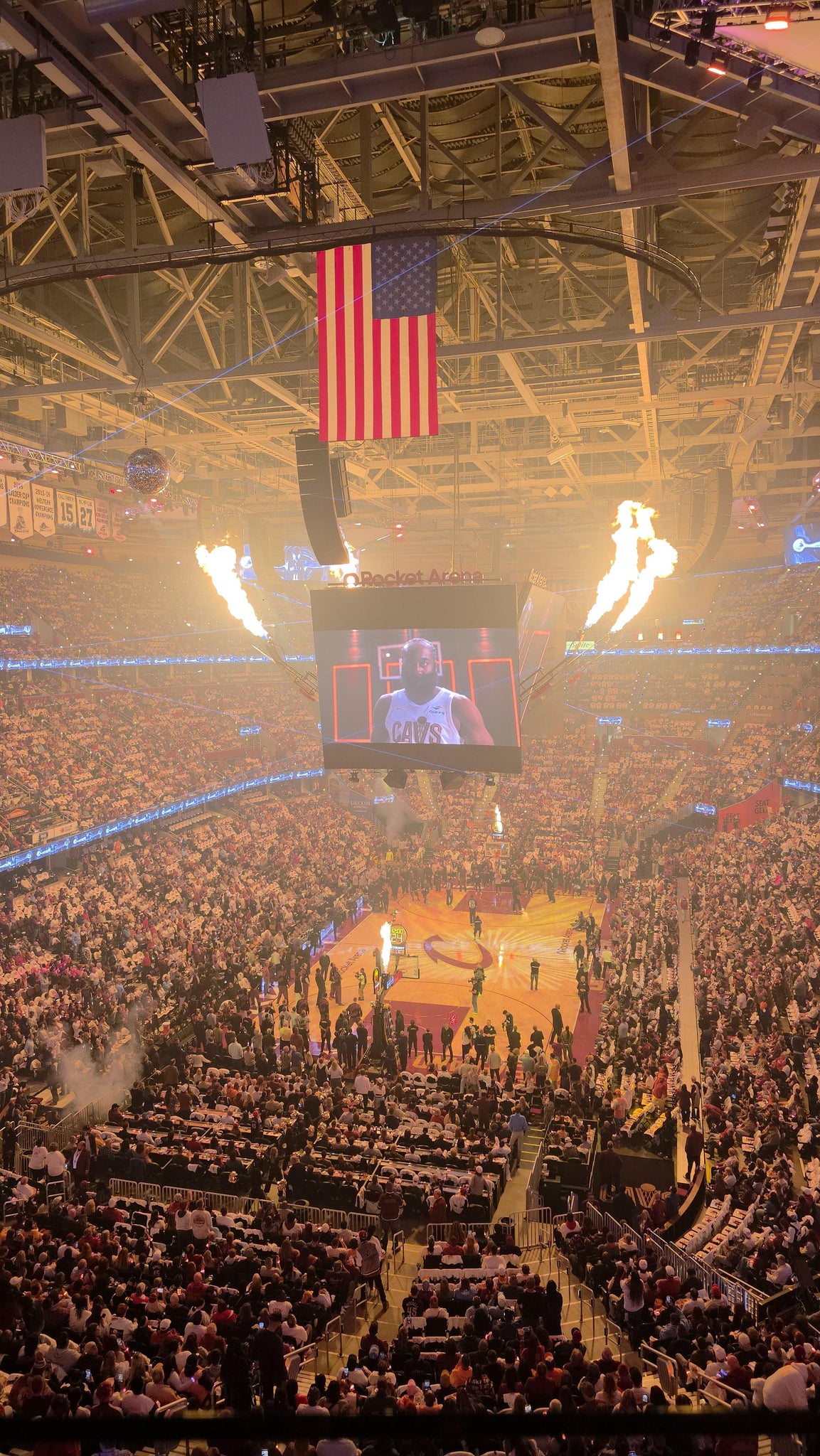 Real Fan View taken from Section 231 at Rocket Arena by Anonymous User