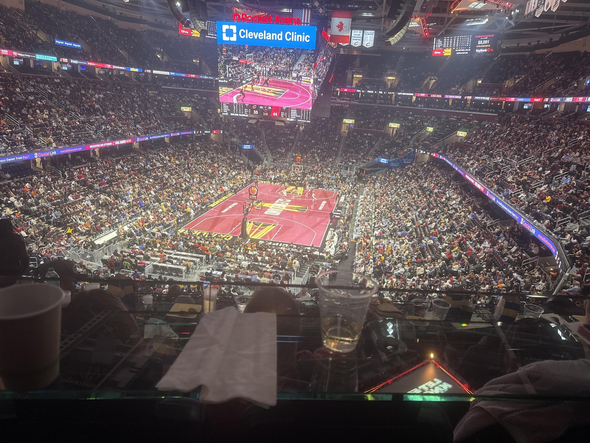 Real Fan View taken from Arena 1 at Rocket Arena by Rhoni T