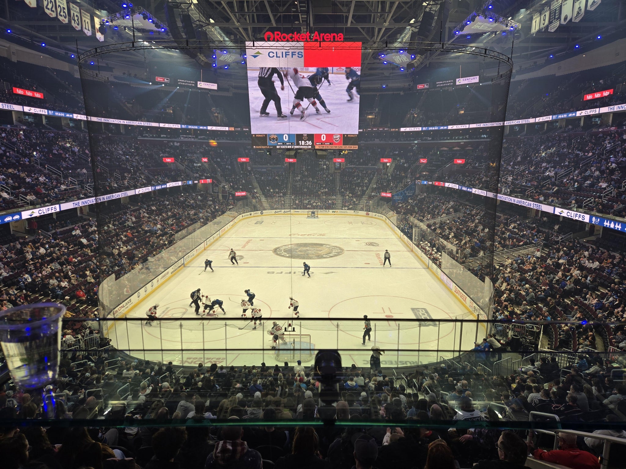 Real Fan View taken from Arena 2 at Rocket Arena by Kimberly R