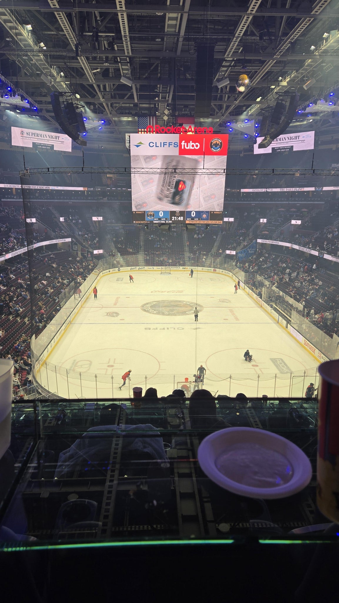 Real Fan View taken from Arena 3 at Rocket Arena by Traci H