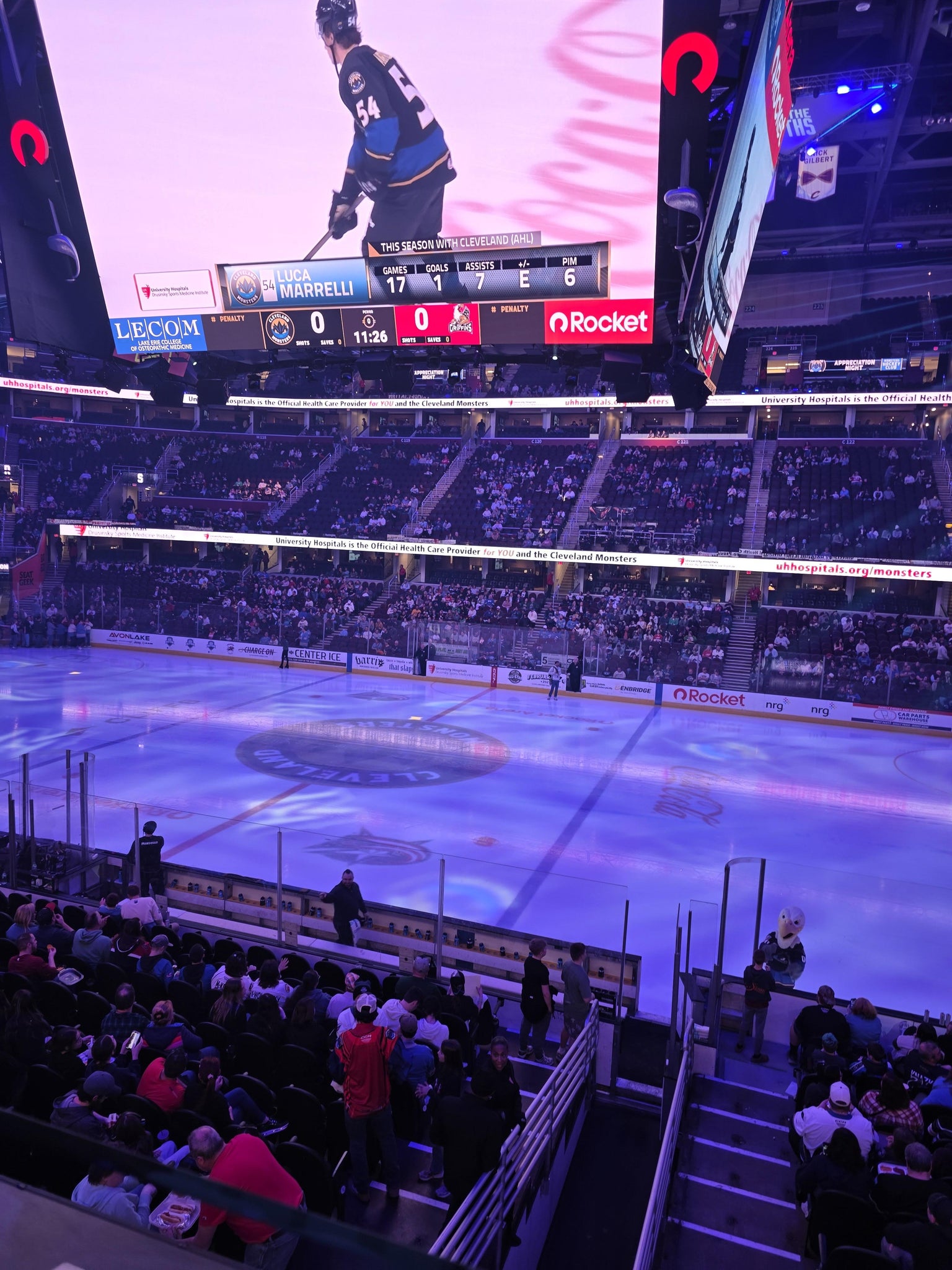 Real Fan View taken from Club 106 at Rocket Arena by Yoelenia C