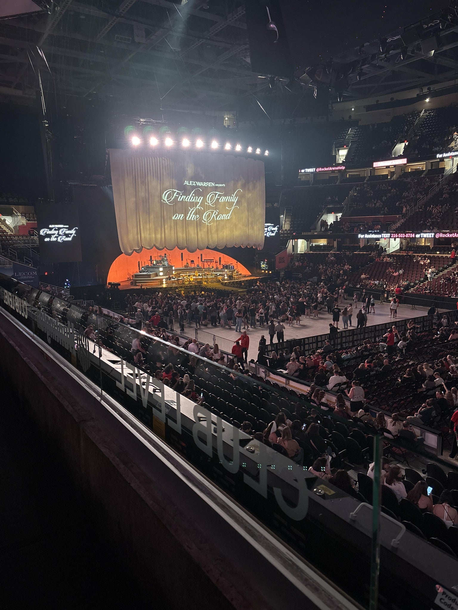 Real Fan View taken from Club 106 at Rocket Arena by Anonymous User
