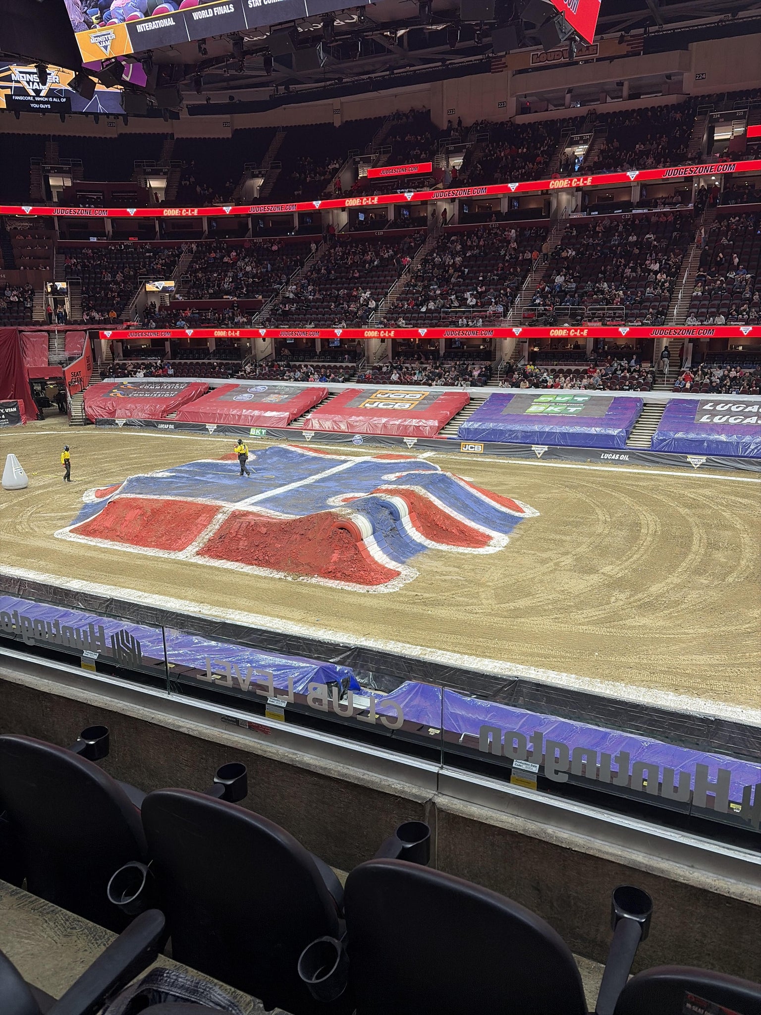 Real Fan View taken from Club 106 at Rocket Arena by Allison C