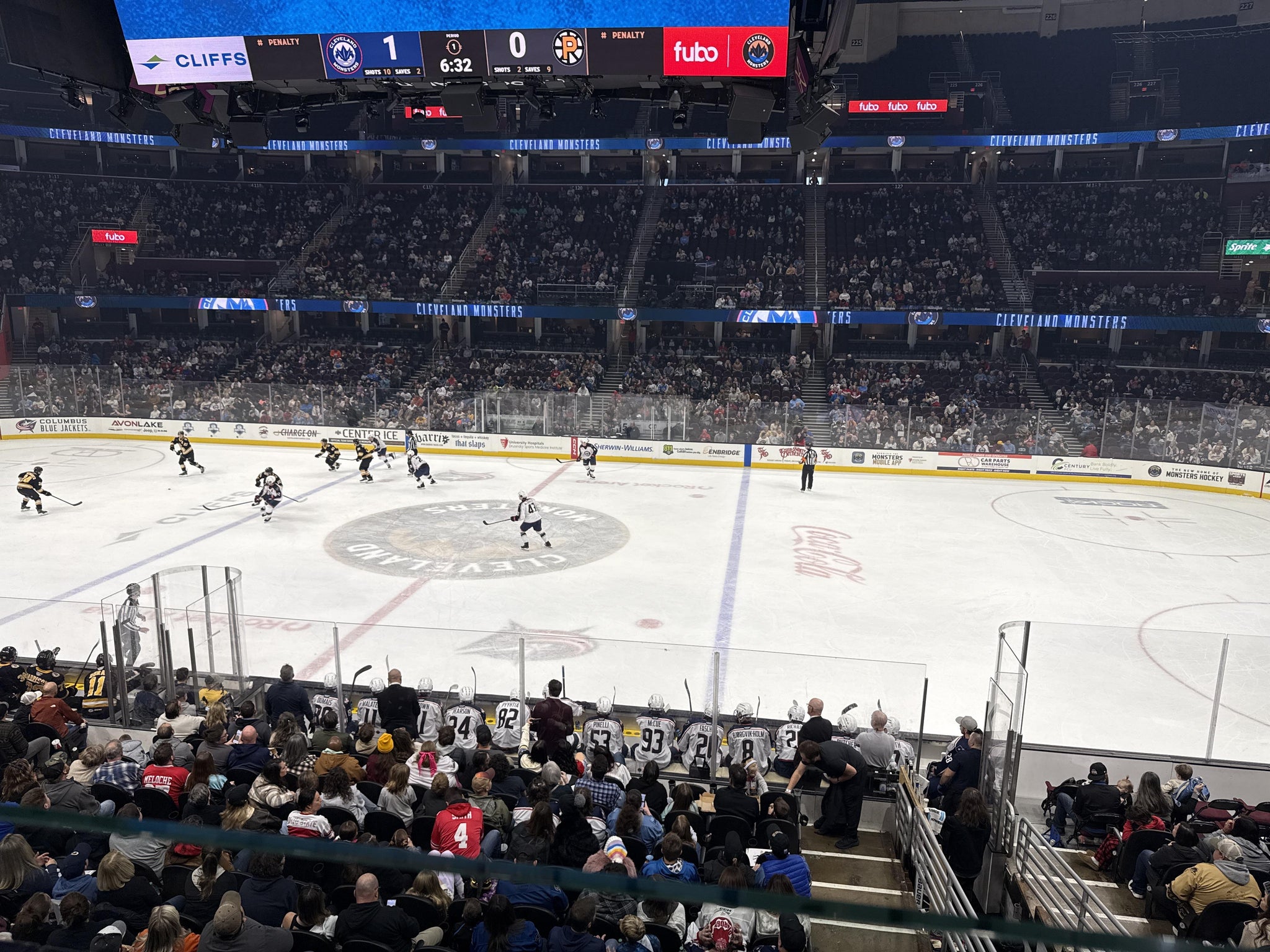 Real Fan View taken from Club 107 at Rocket Arena by James T