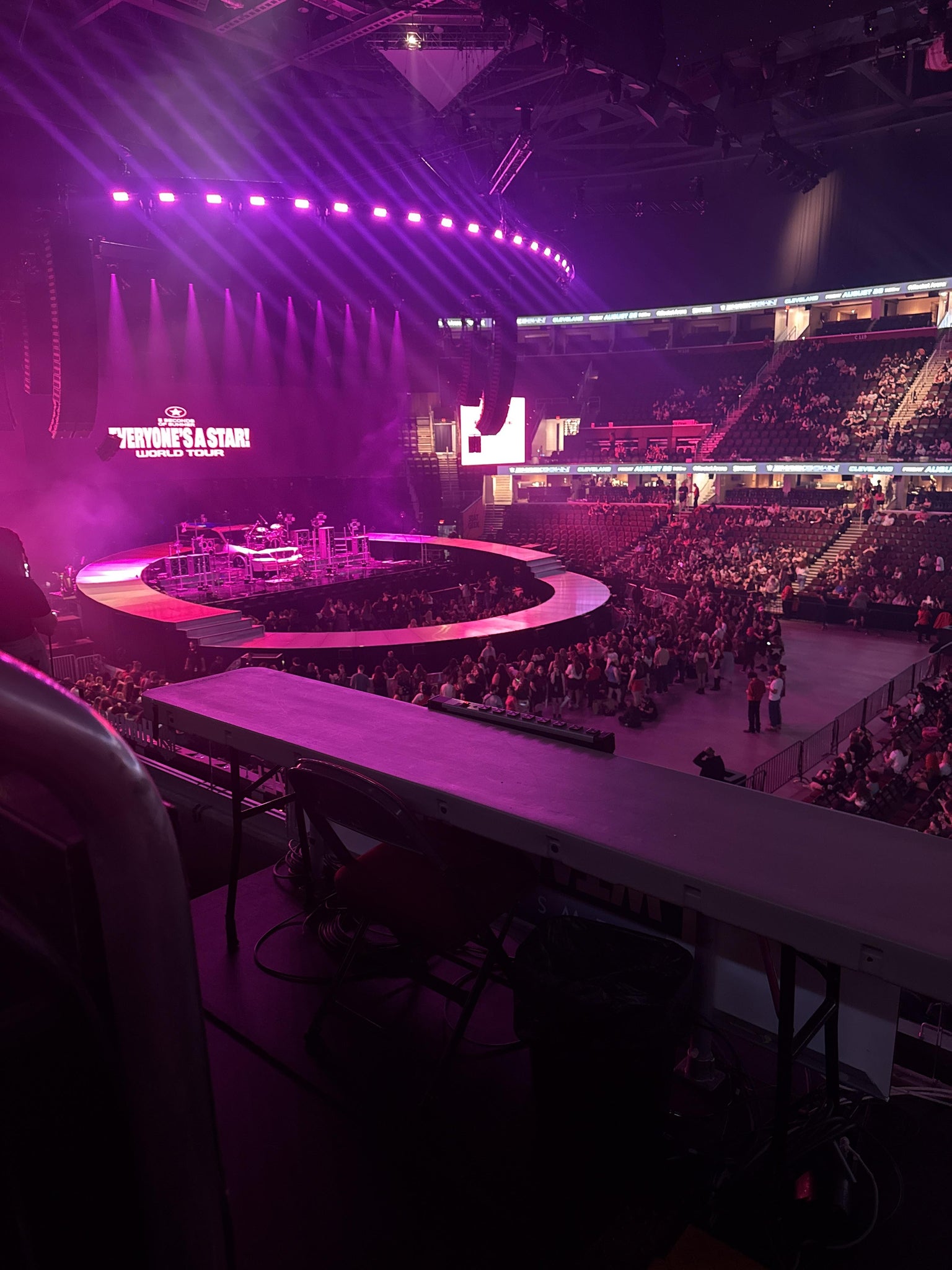 Real Fan View taken from Club 107 at Rocket Arena by Taylor C