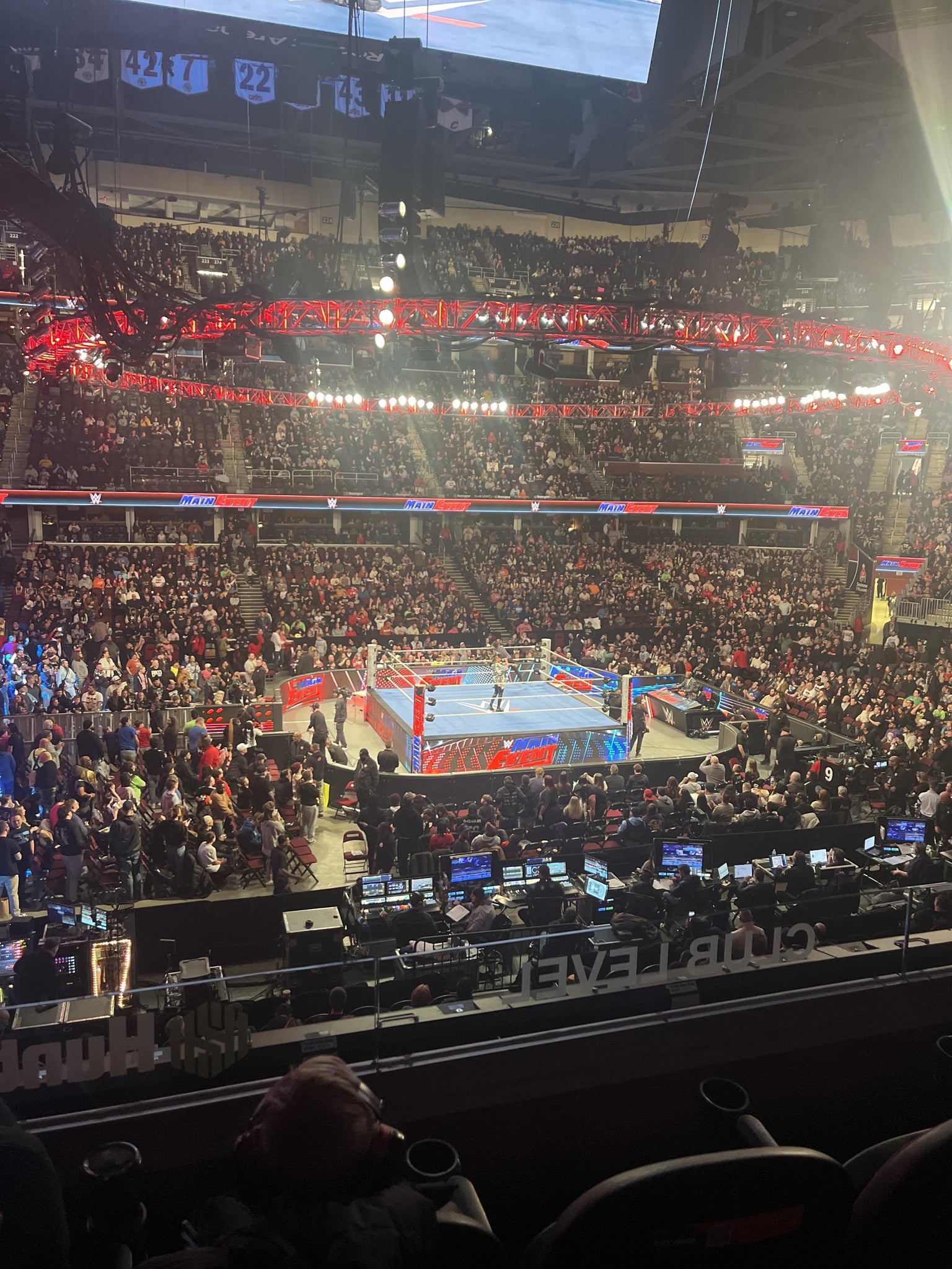 Real Fan View taken from Club 108 at Rocket Arena by Ashlie V