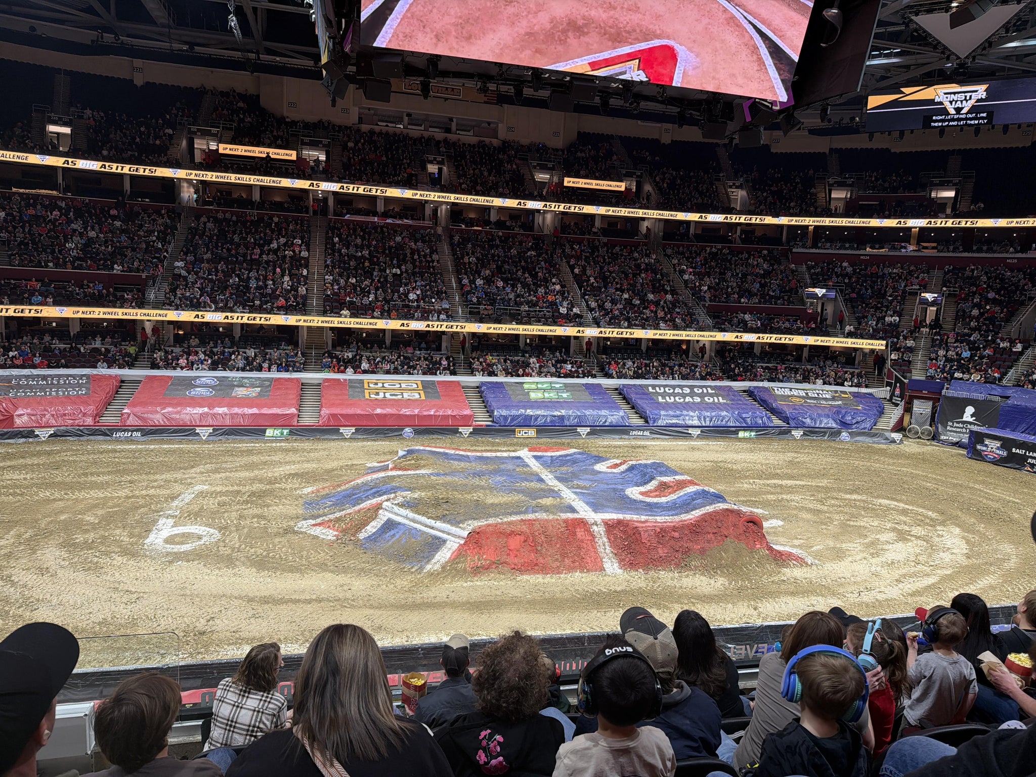 Real Fan View taken from Club 108 at Rocket Arena by Jill E