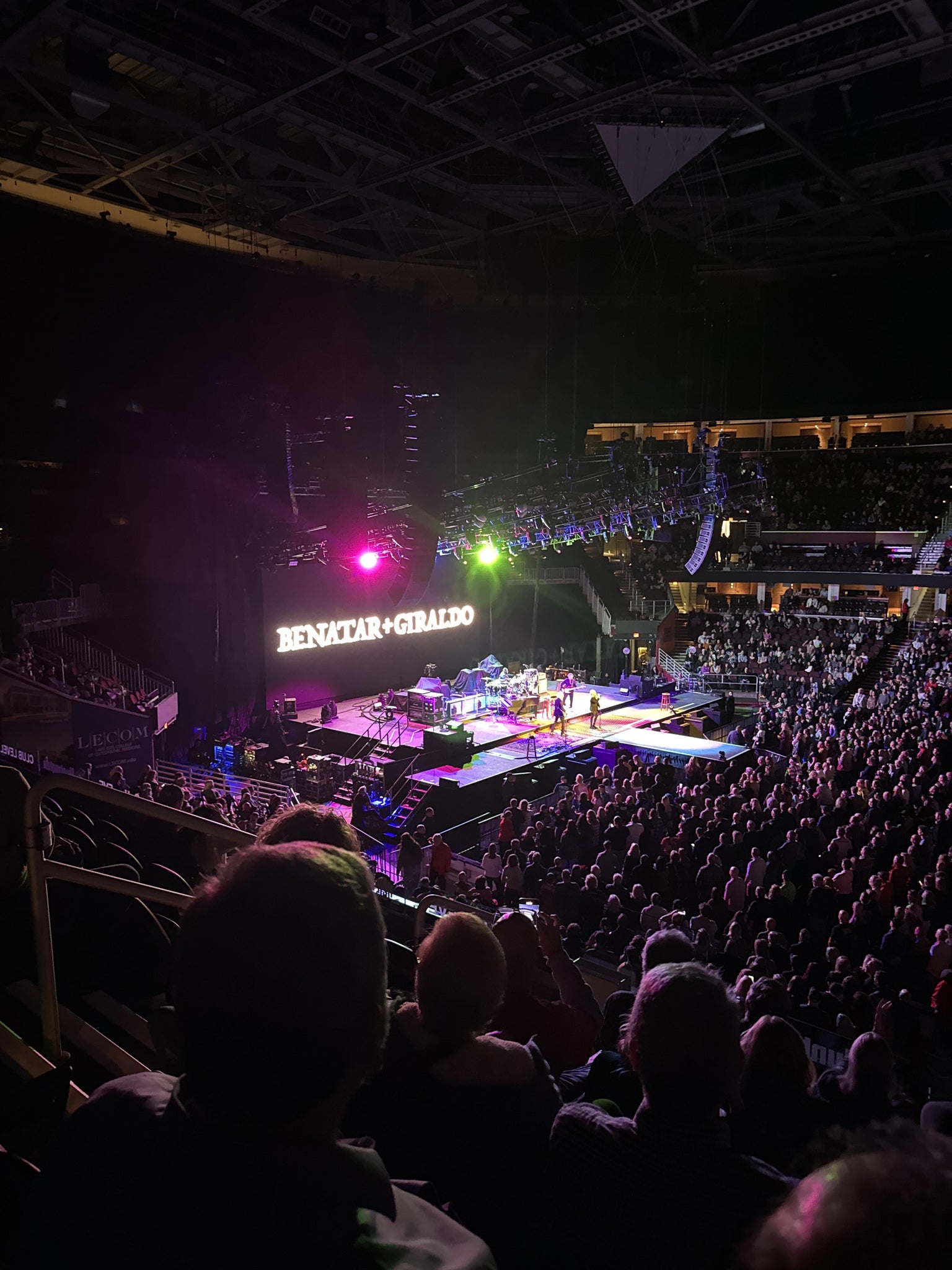 Real Fan View taken from Club 108 at Rocket Arena by Justin F