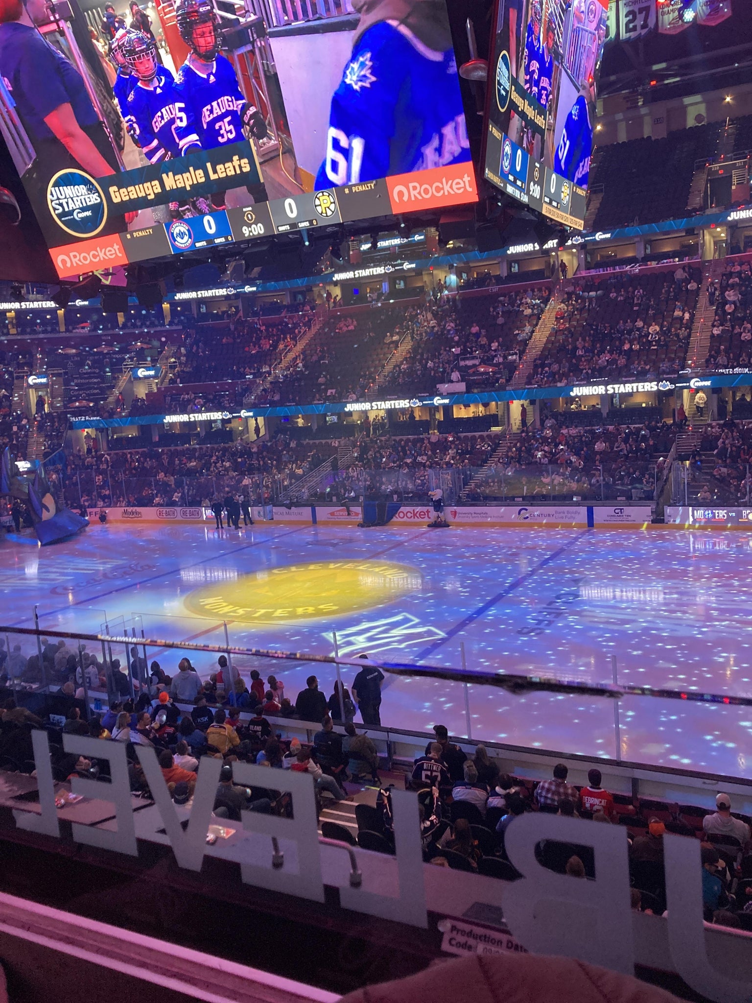 Real Fan View taken from Club 119 at Rocket Arena by Alex B