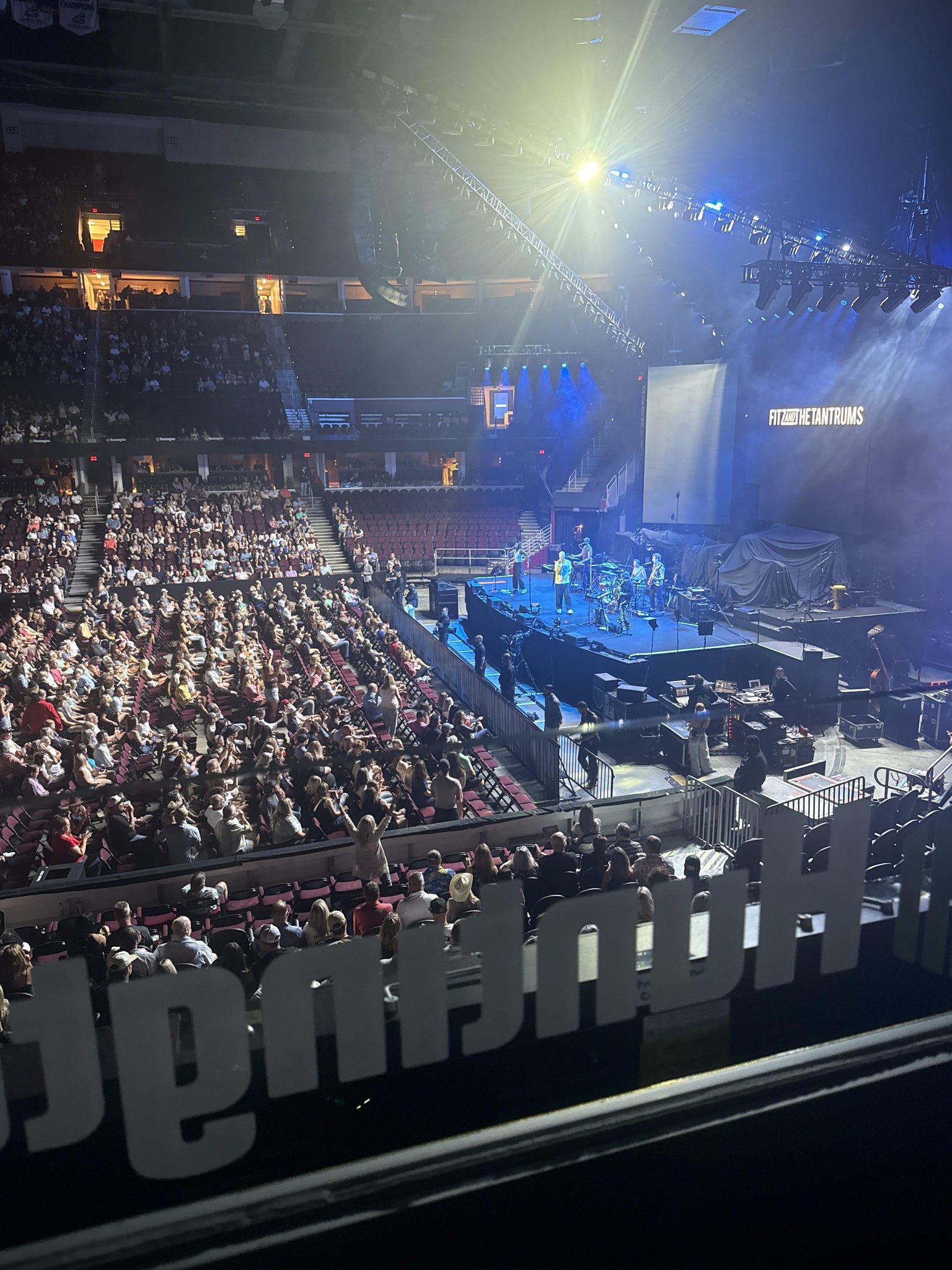 Real Fan View taken from Club 119 at Rocket Arena by Mackenzie R