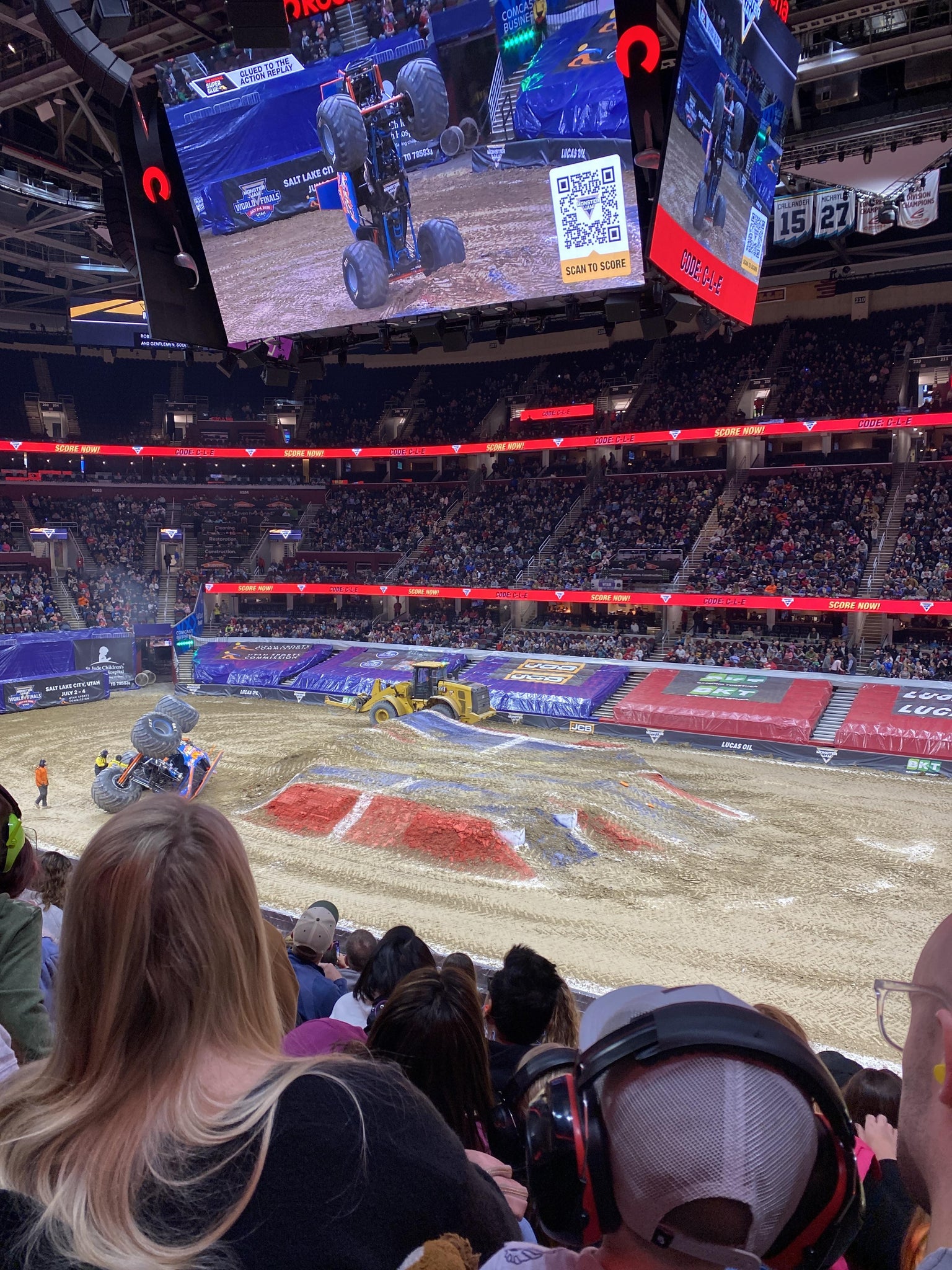 Real Fan View taken from Club 119 at Rocket Arena by Tranita I
