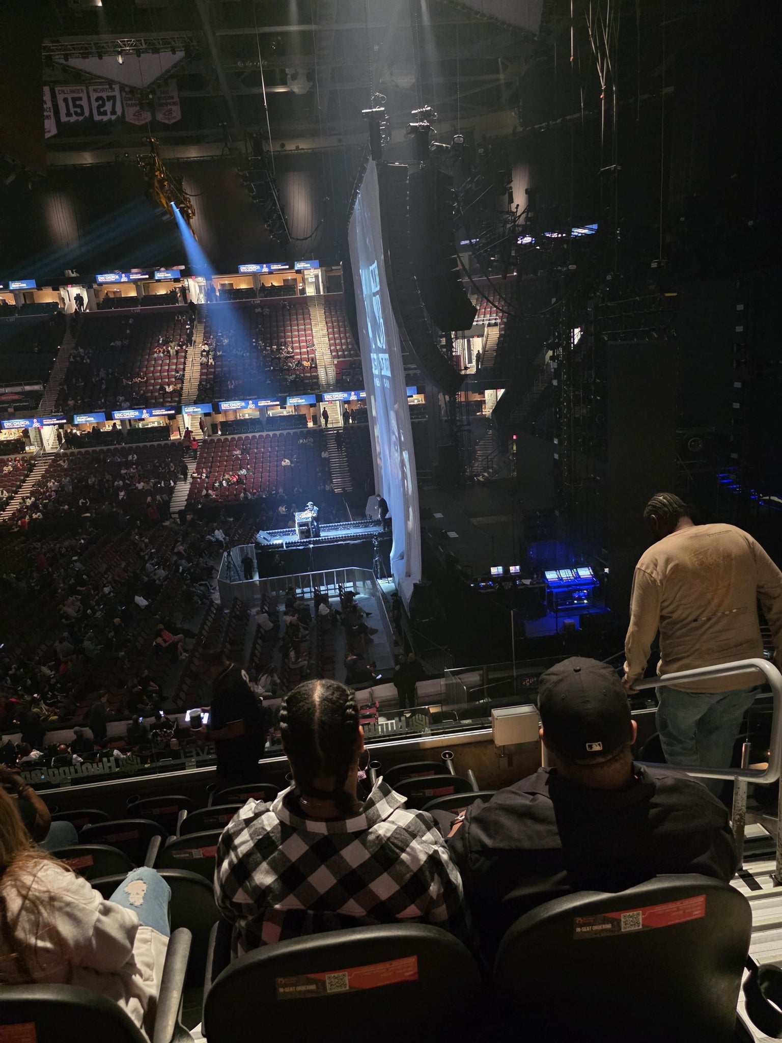 Real Fan View taken from Club 119 at Rocket Arena by Ronnie H