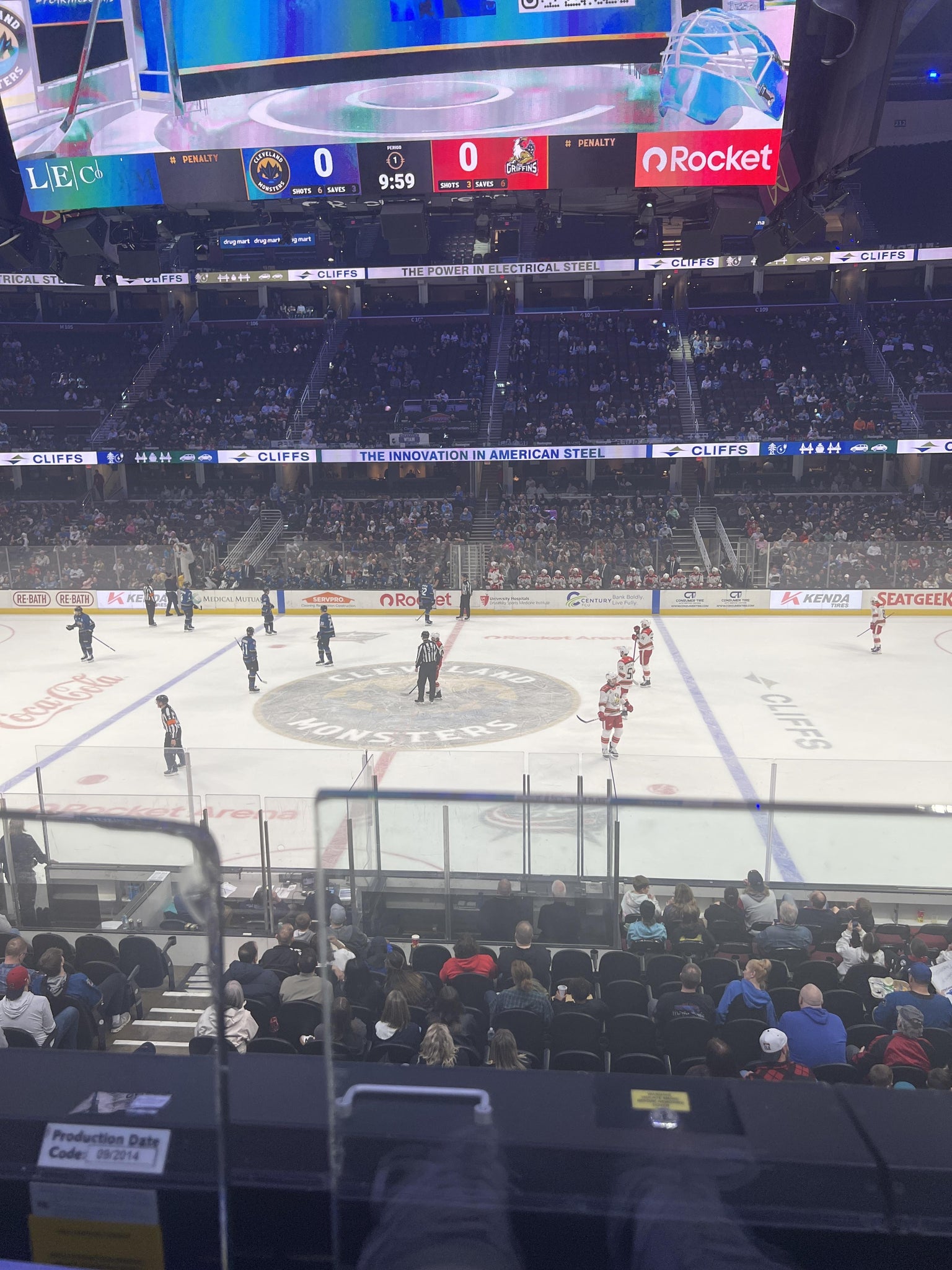 Real Fan View taken from Club 120 at Rocket Arena by Jennifer C
