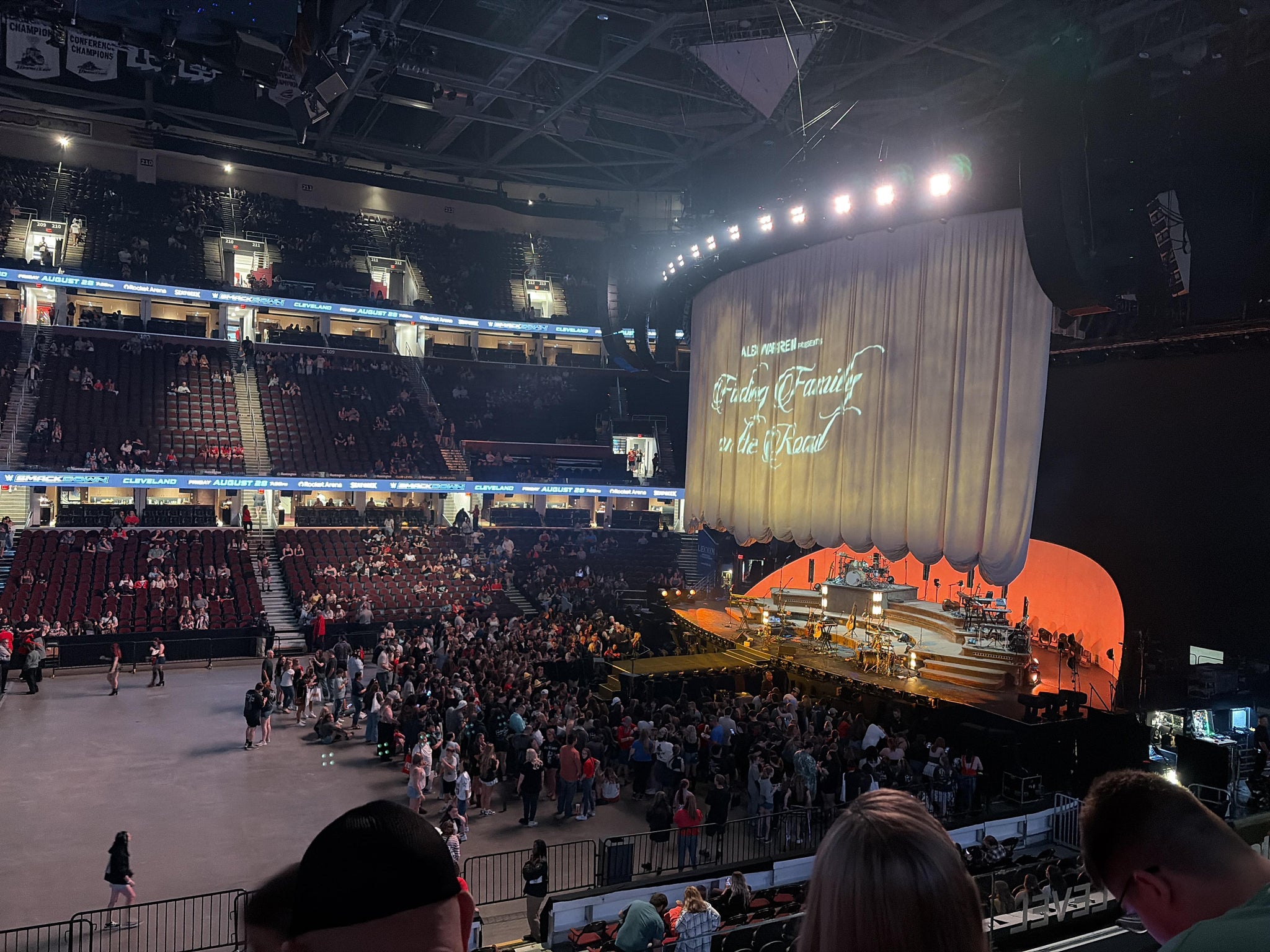 Real Fan View taken from Club 120 at Rocket Arena by Sasha A