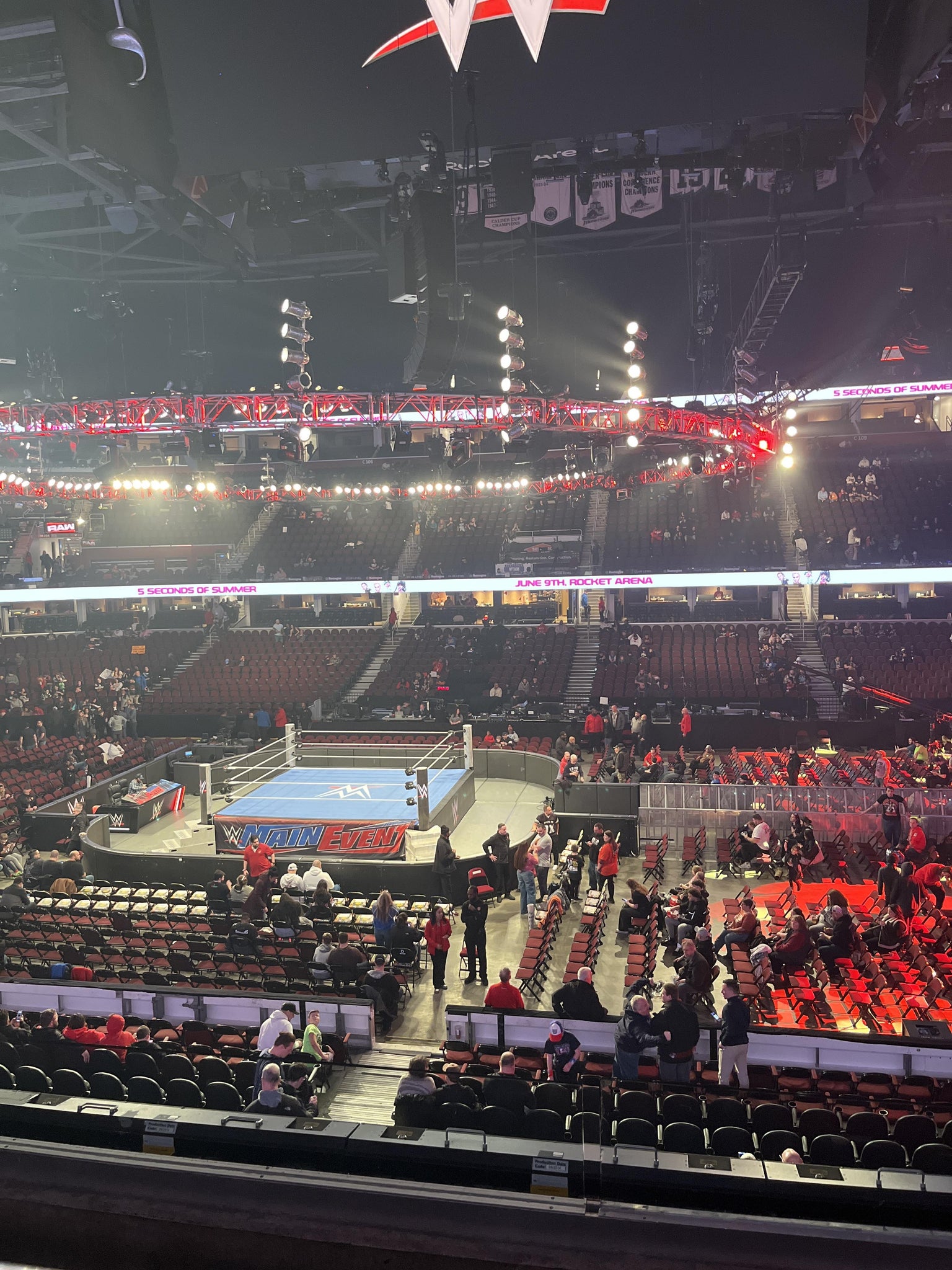 Real Fan View taken from Club 120 at Rocket Arena by Jaylen H