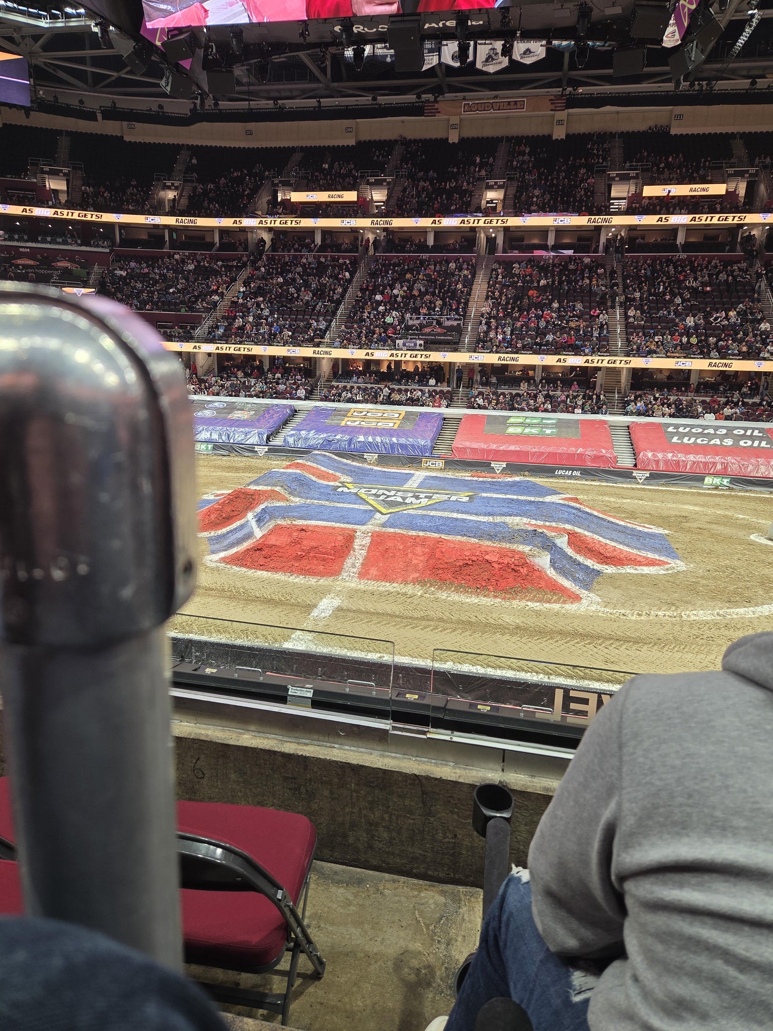 Real Fan View taken from Club 120 at Rocket Arena by Nicholas H