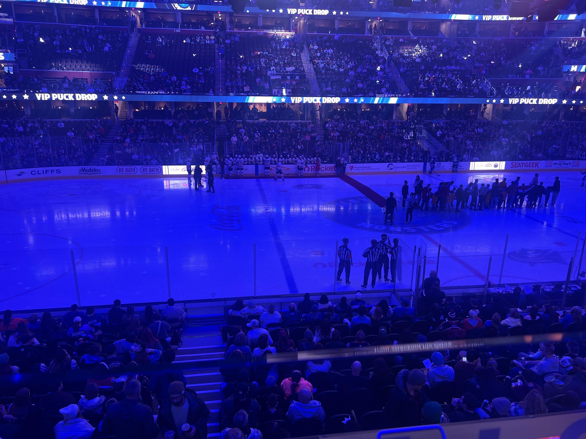 Real Fan View taken from Club 121 at Rocket Arena by James B
