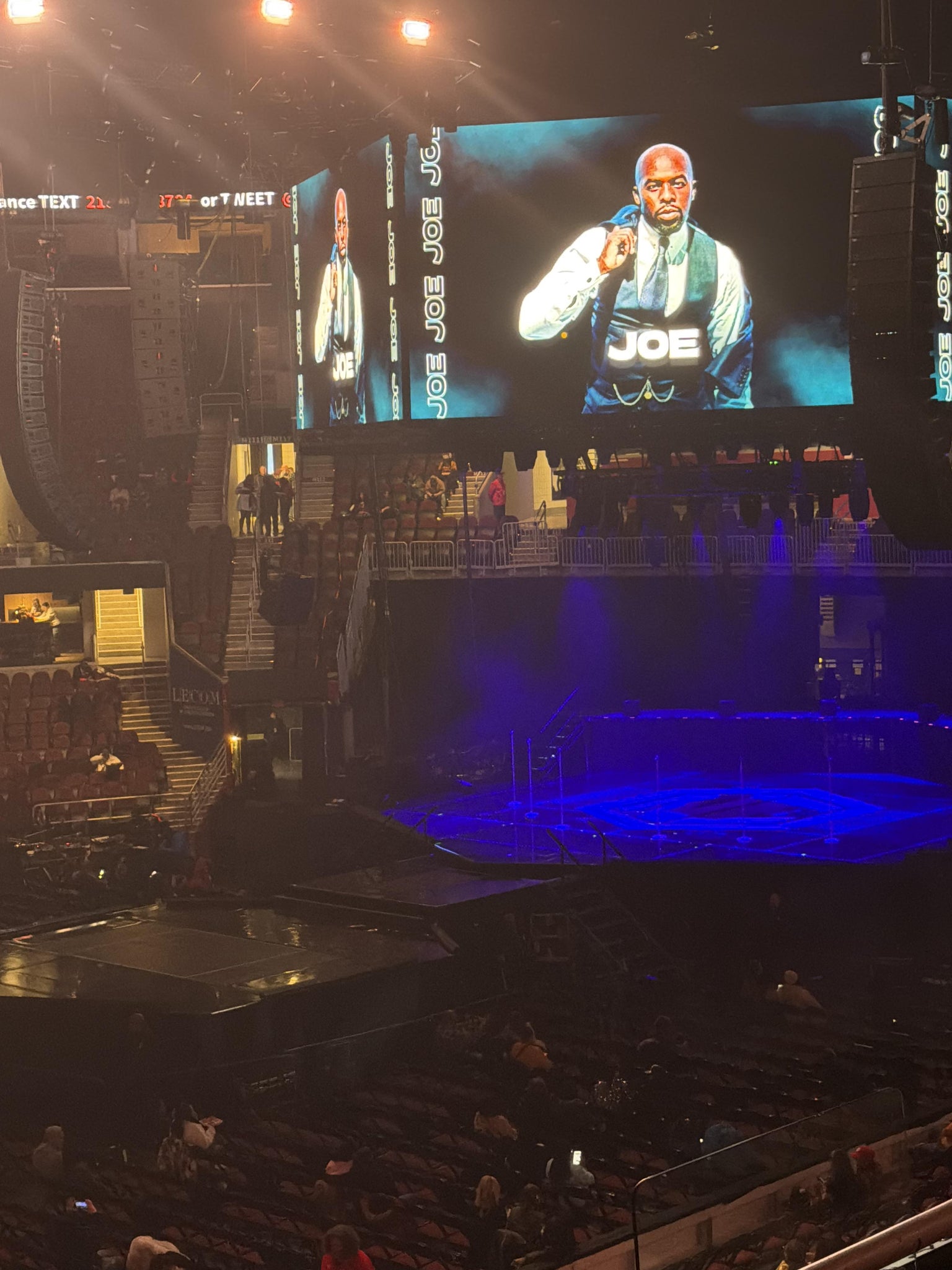Real Fan View taken from Club 121 at Rocket Arena by Stanley H